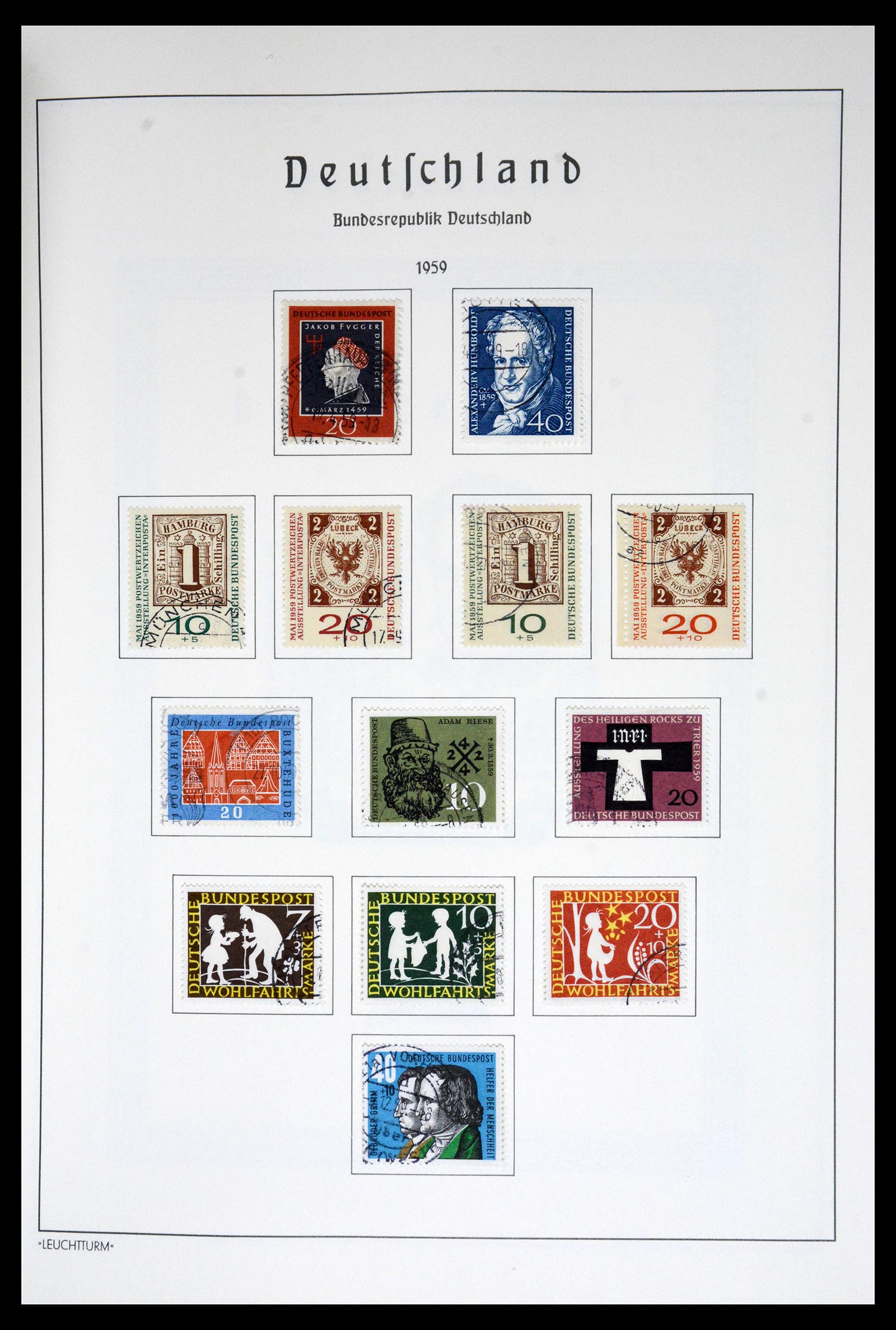 36688 025 - Postzegelverzameling 36688 Bundespost 1949-1977.