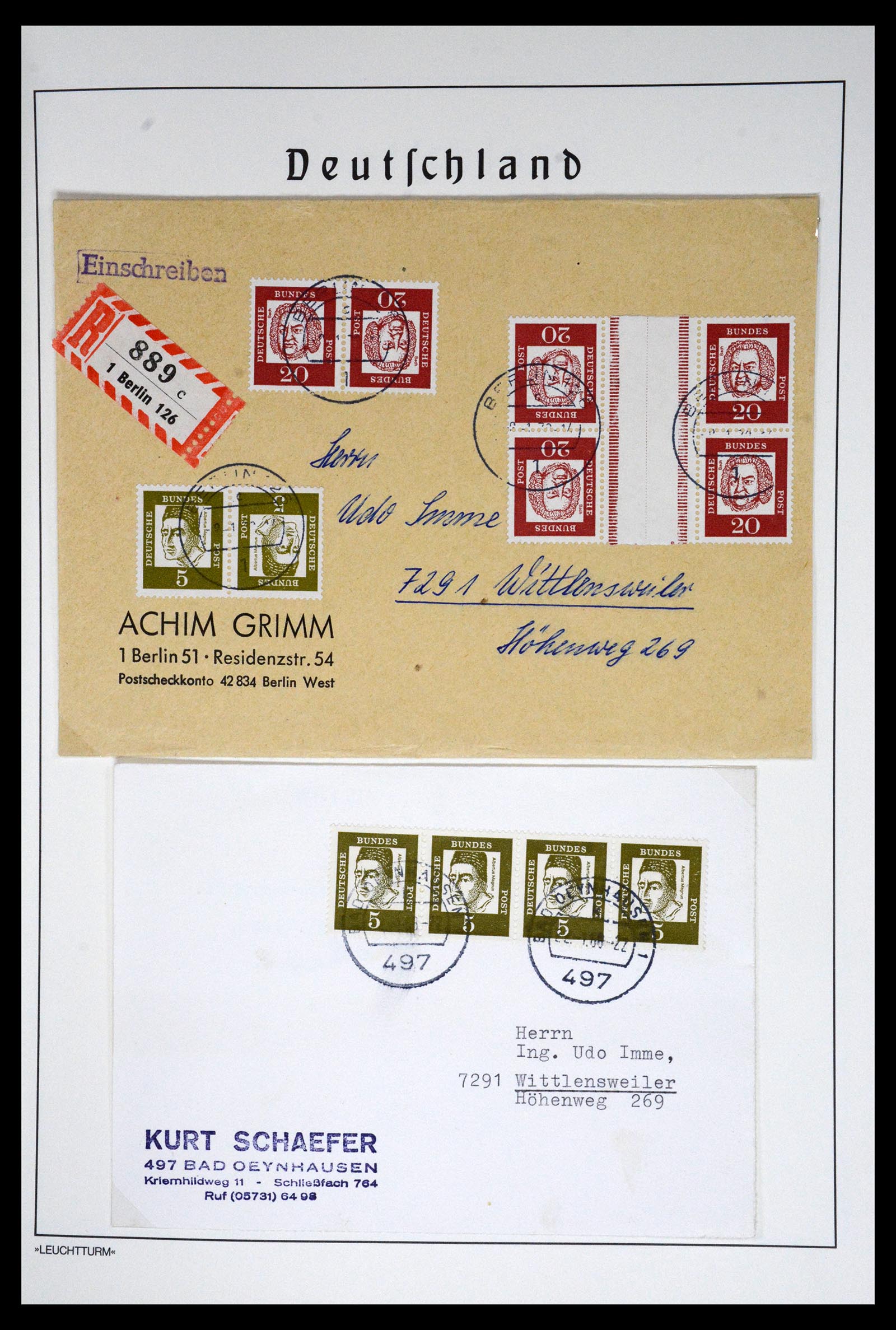 36688 036 - Stamp collection 36688 Bundespost 1949-1977.