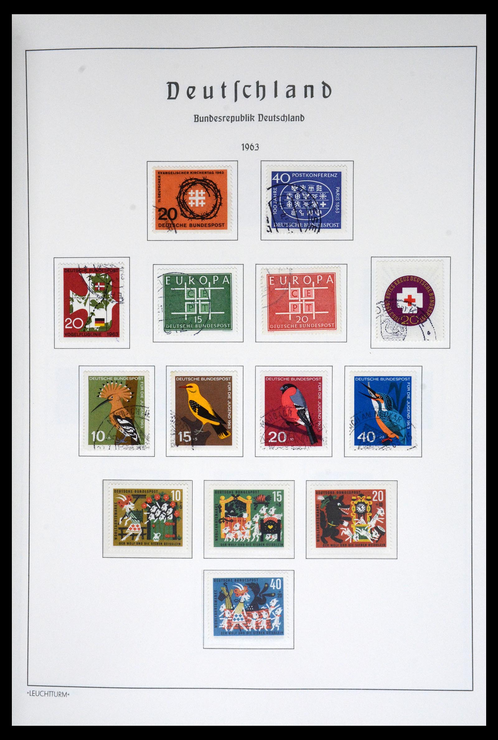 36688 042 - Postzegelverzameling 36688 Bundespost 1949-1977.