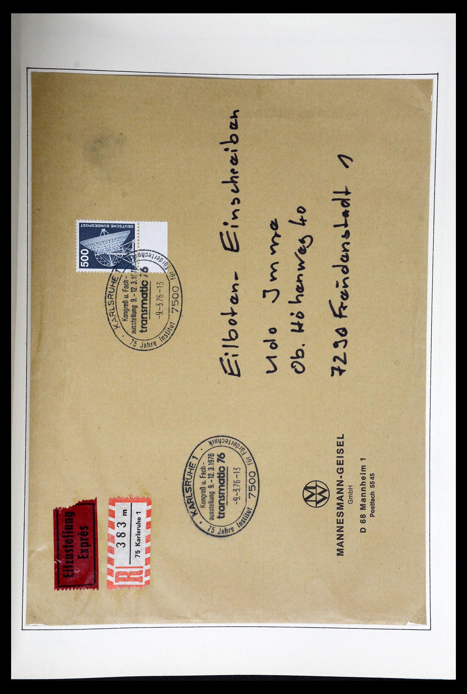 36688 185 - Postzegelverzameling 36688 Bundespost 1949-1977.