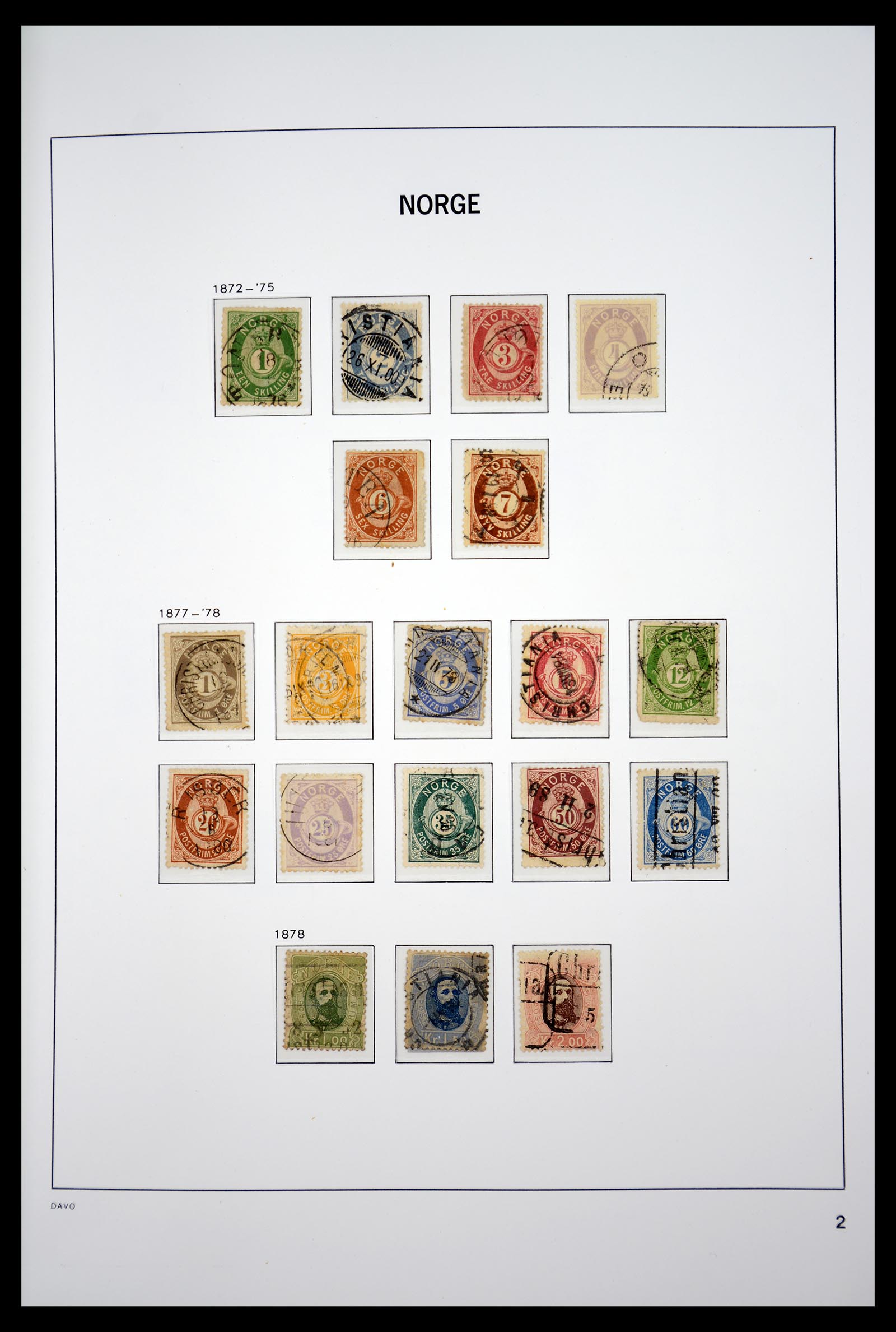 36691 002 - Postzegelverzameling 36691 Norway 1855-2007.