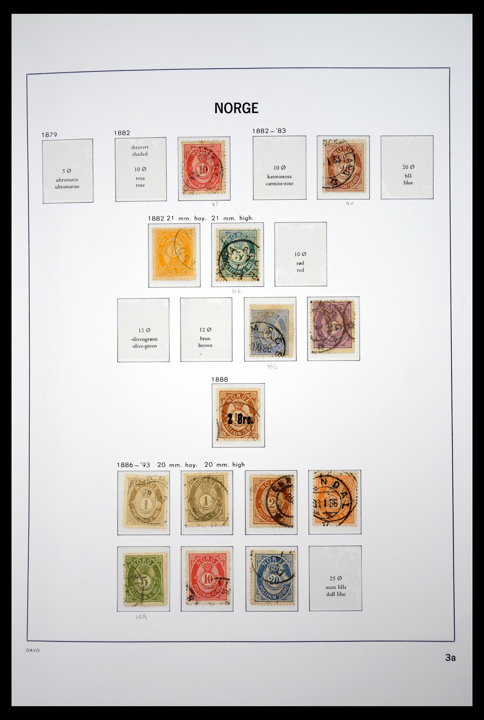 36691 004 - Postzegelverzameling 36691 Norway 1855-2007.