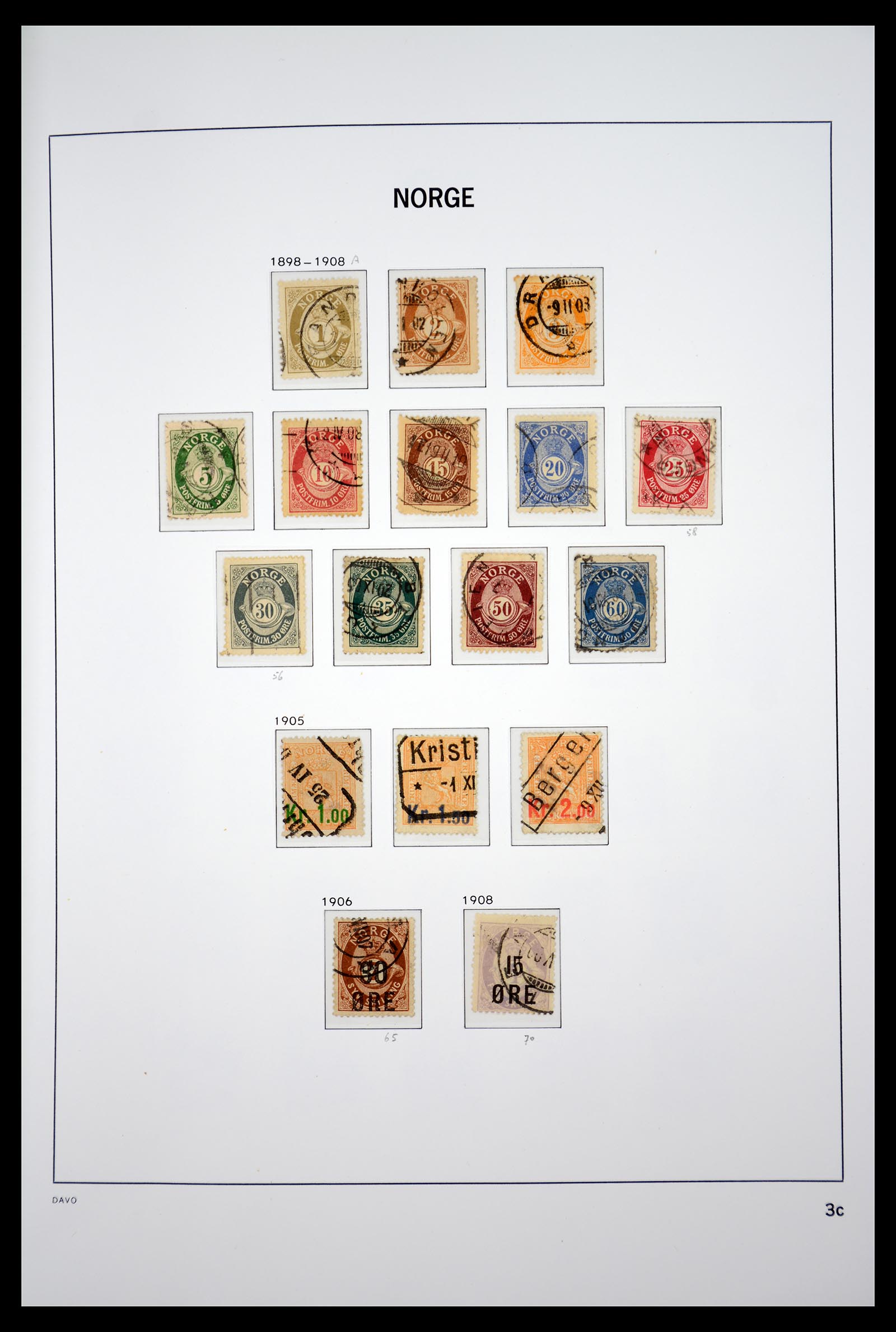 36691 006 - Postzegelverzameling 36691 Norway 1855-2007.