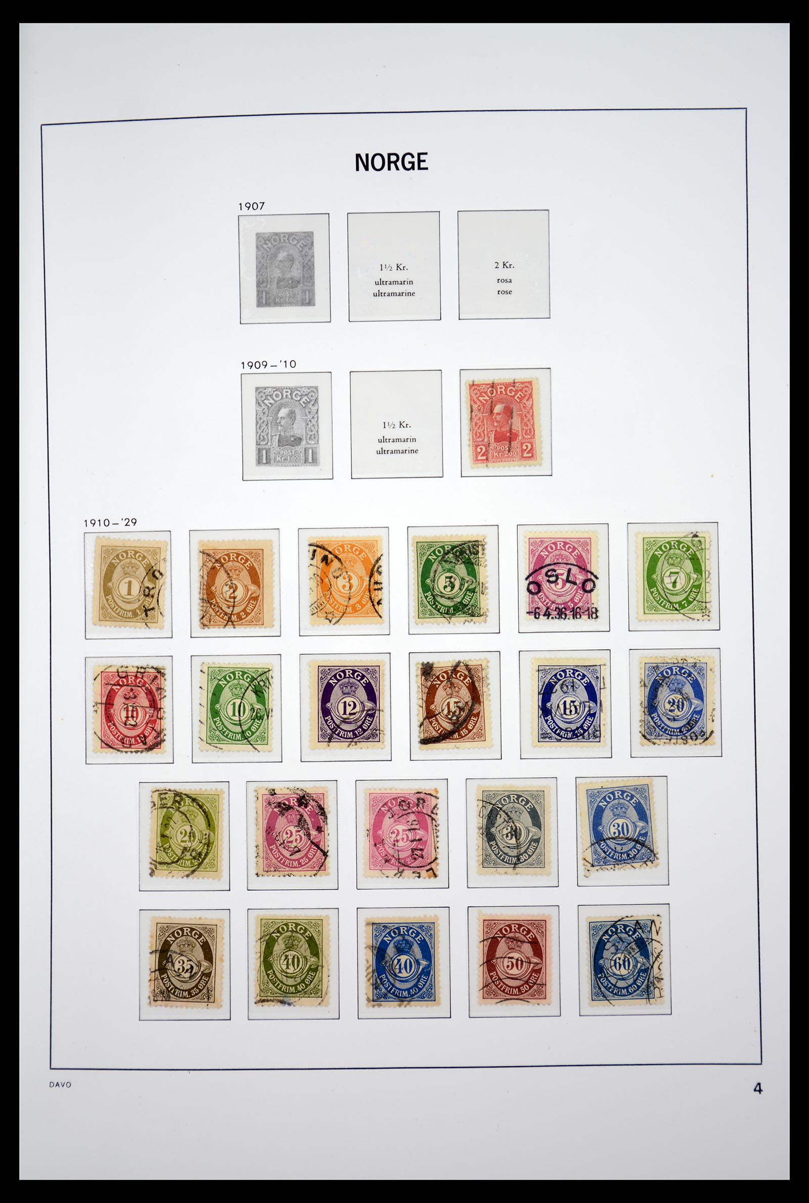 36691 007 - Postzegelverzameling 36691 Norway 1855-2007.