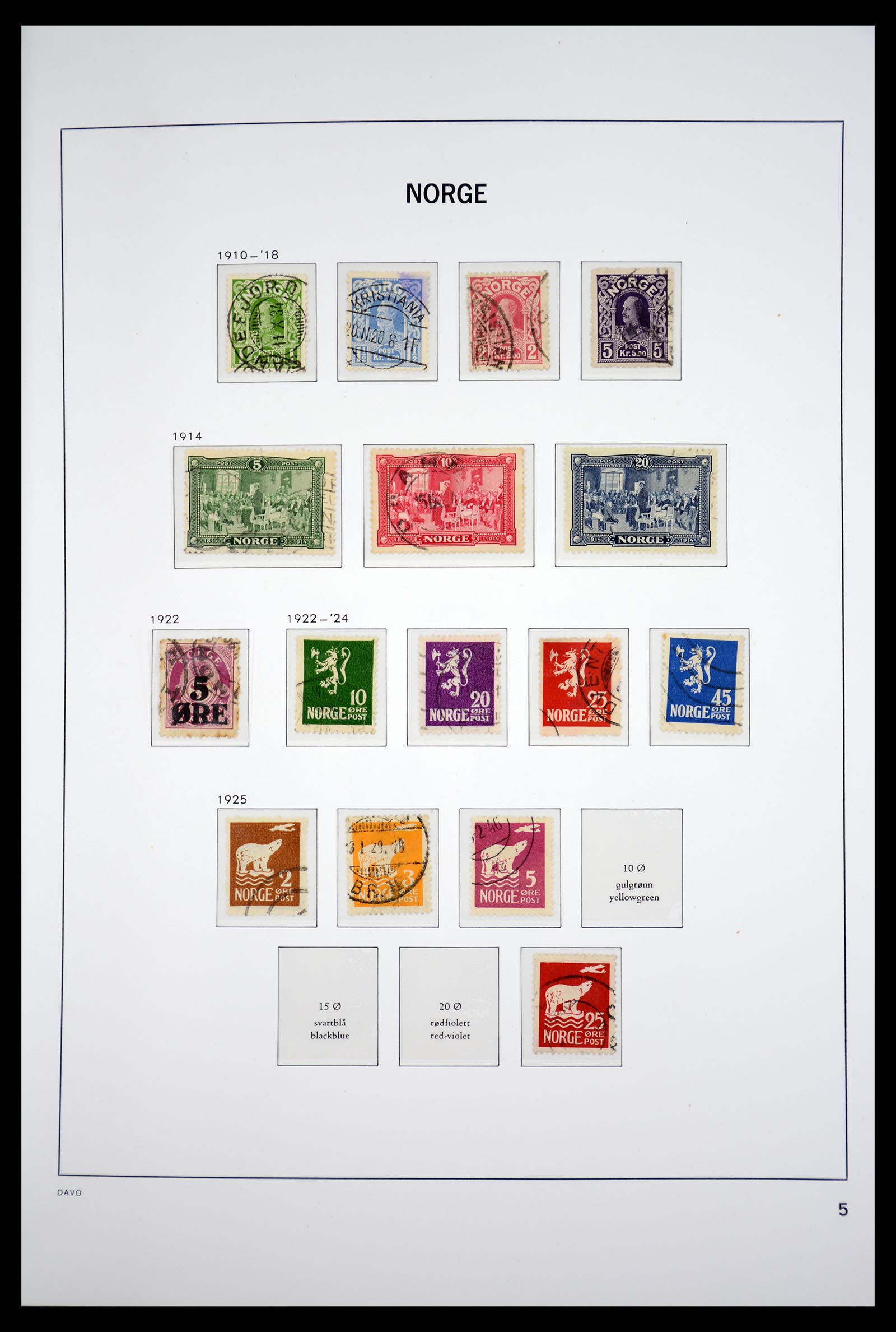 36691 008 - Postzegelverzameling 36691 Norway 1855-2007.