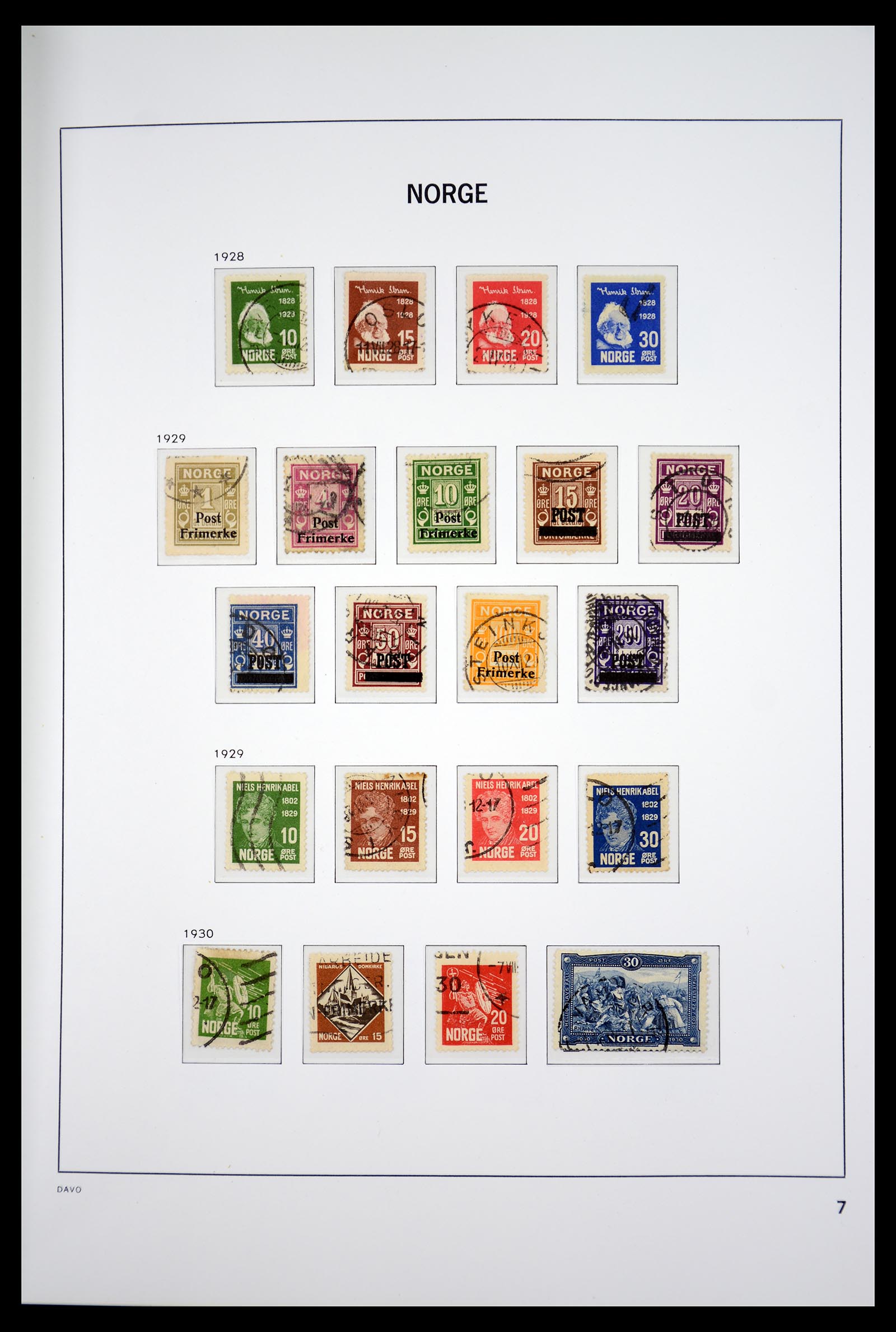 36691 010 - Postzegelverzameling 36691 Norway 1855-2007.