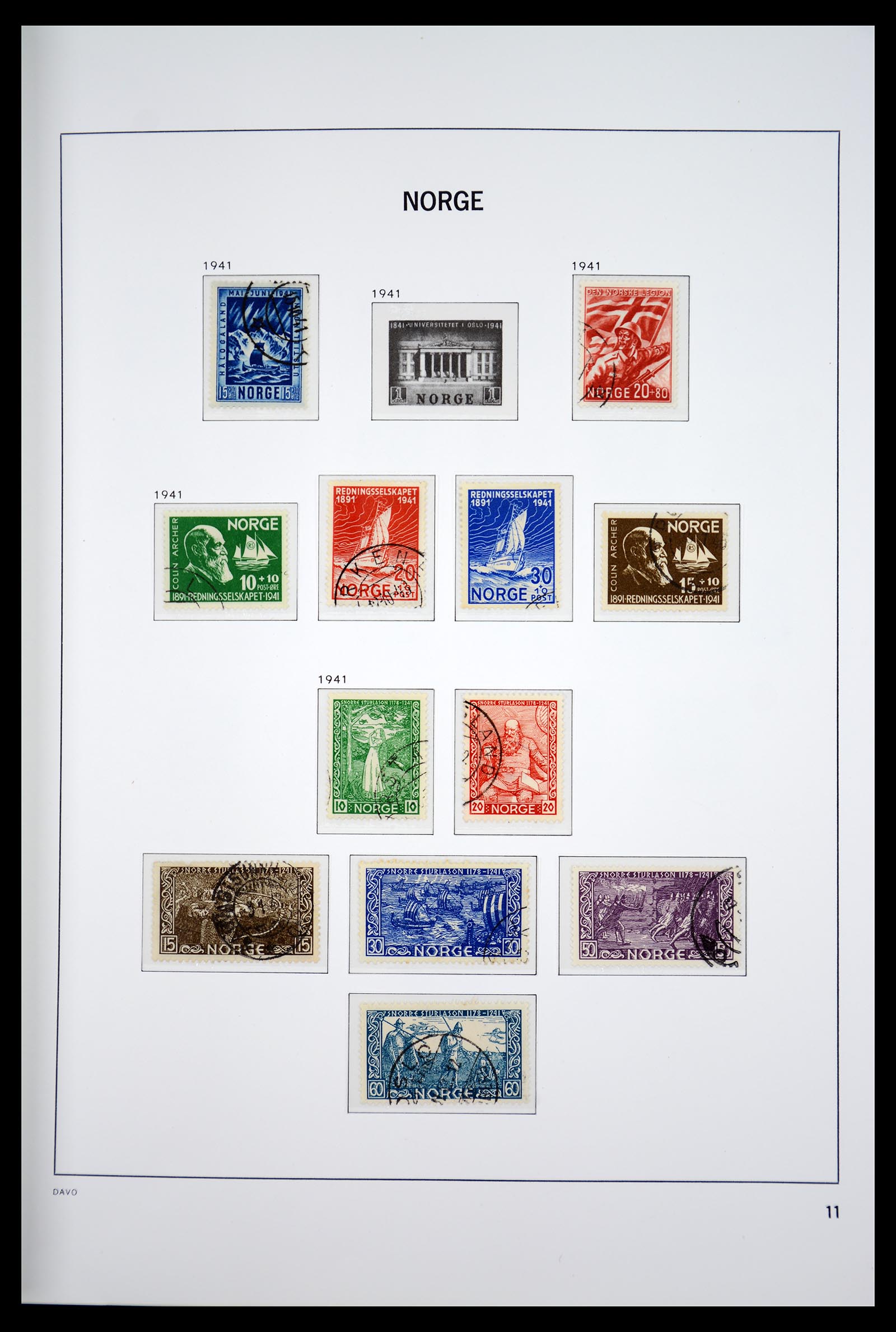36691 014 - Postzegelverzameling 36691 Norway 1855-2007.