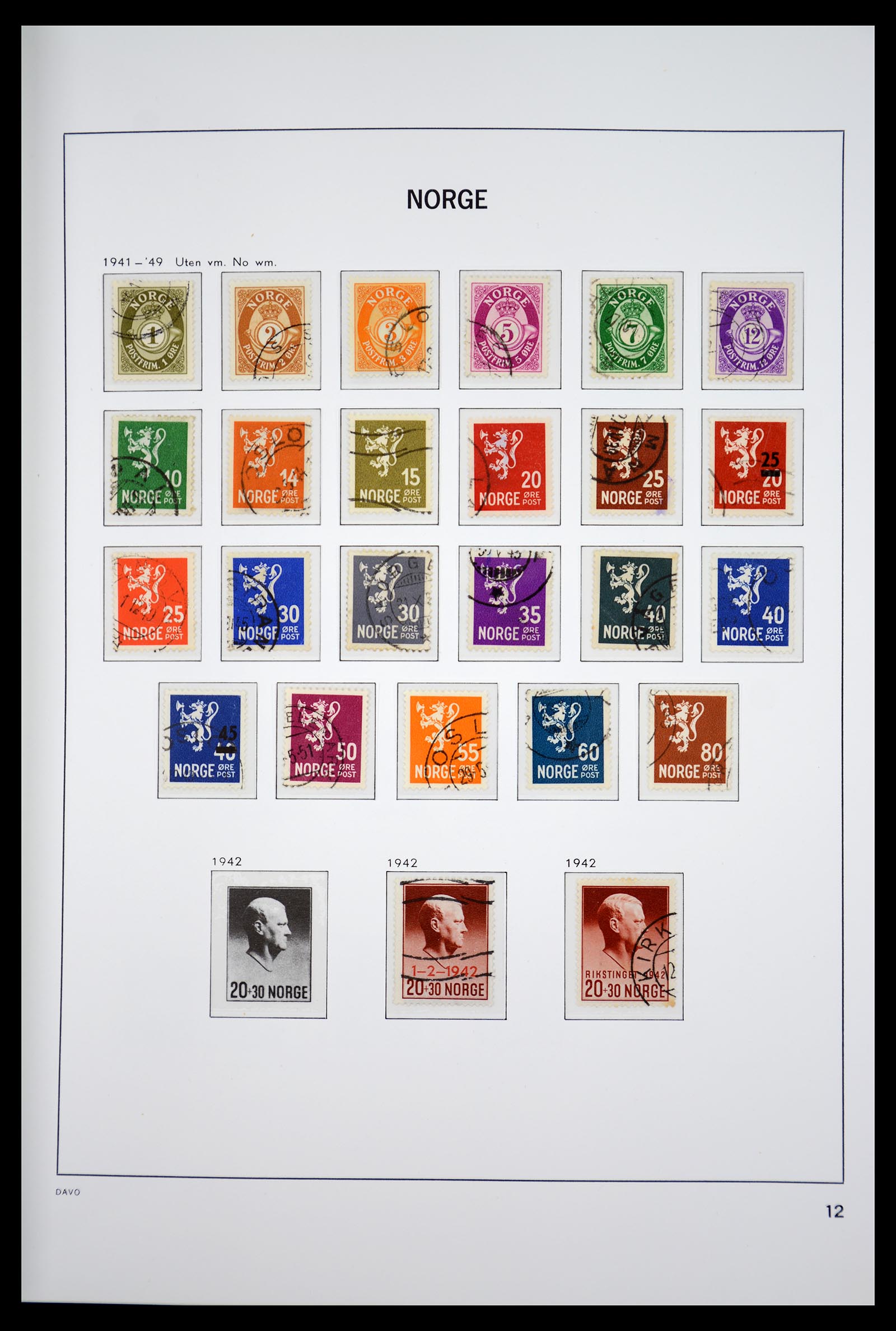 36691 015 - Postzegelverzameling 36691 Norway 1855-2007.