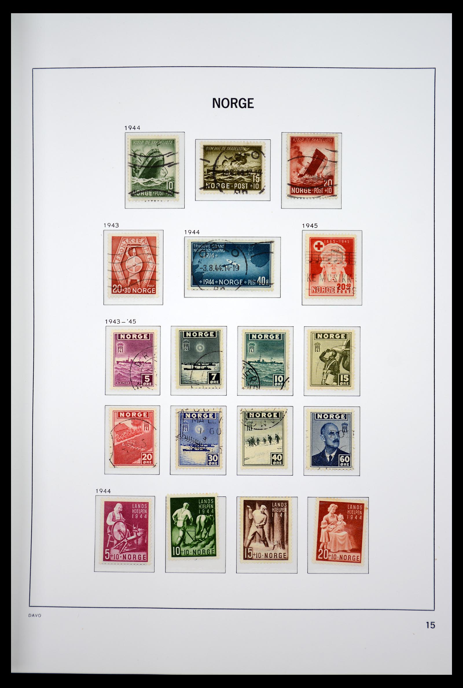 36691 019 - Postzegelverzameling 36691 Norway 1855-2007.