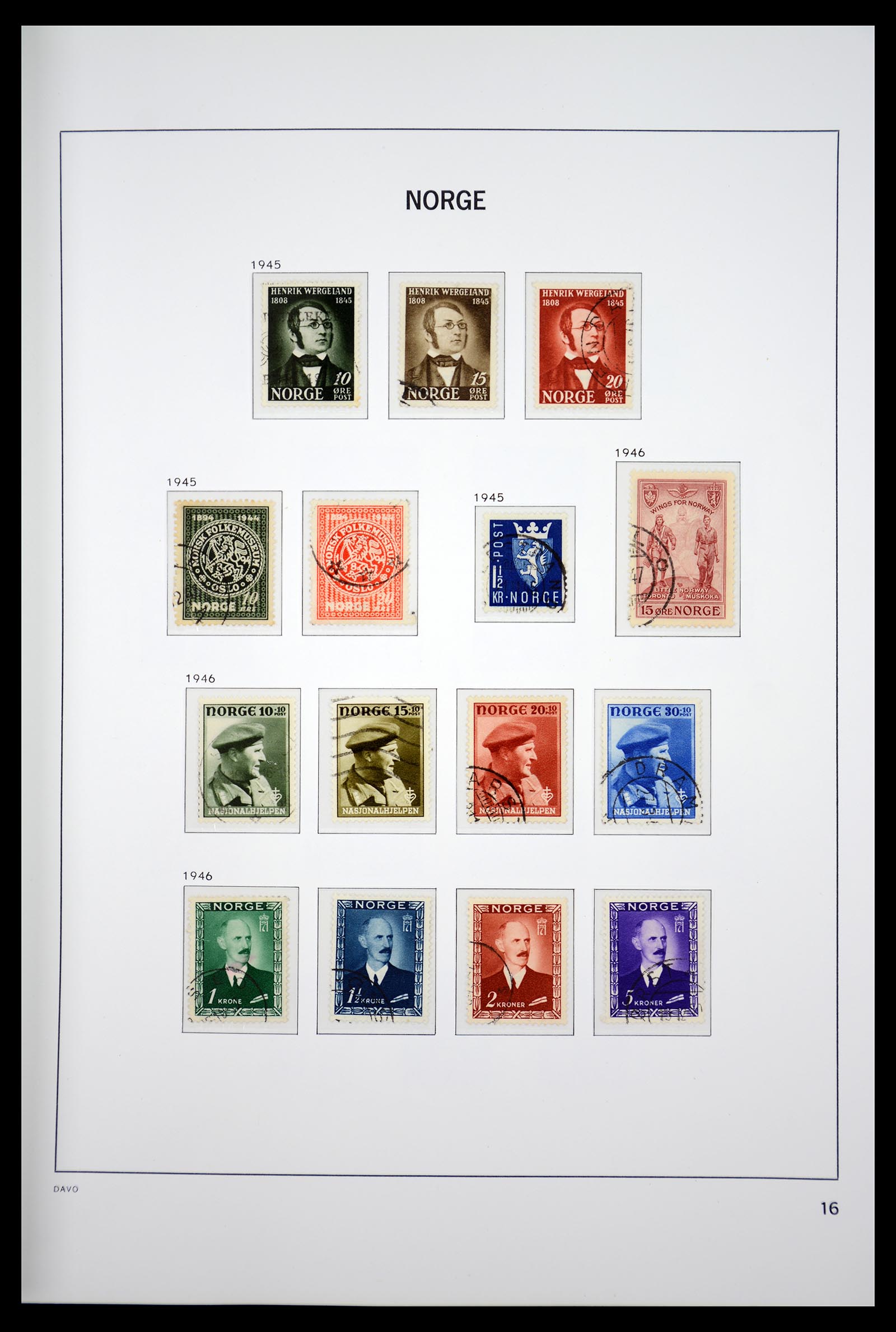 36691 020 - Postzegelverzameling 36691 Norway 1855-2007.