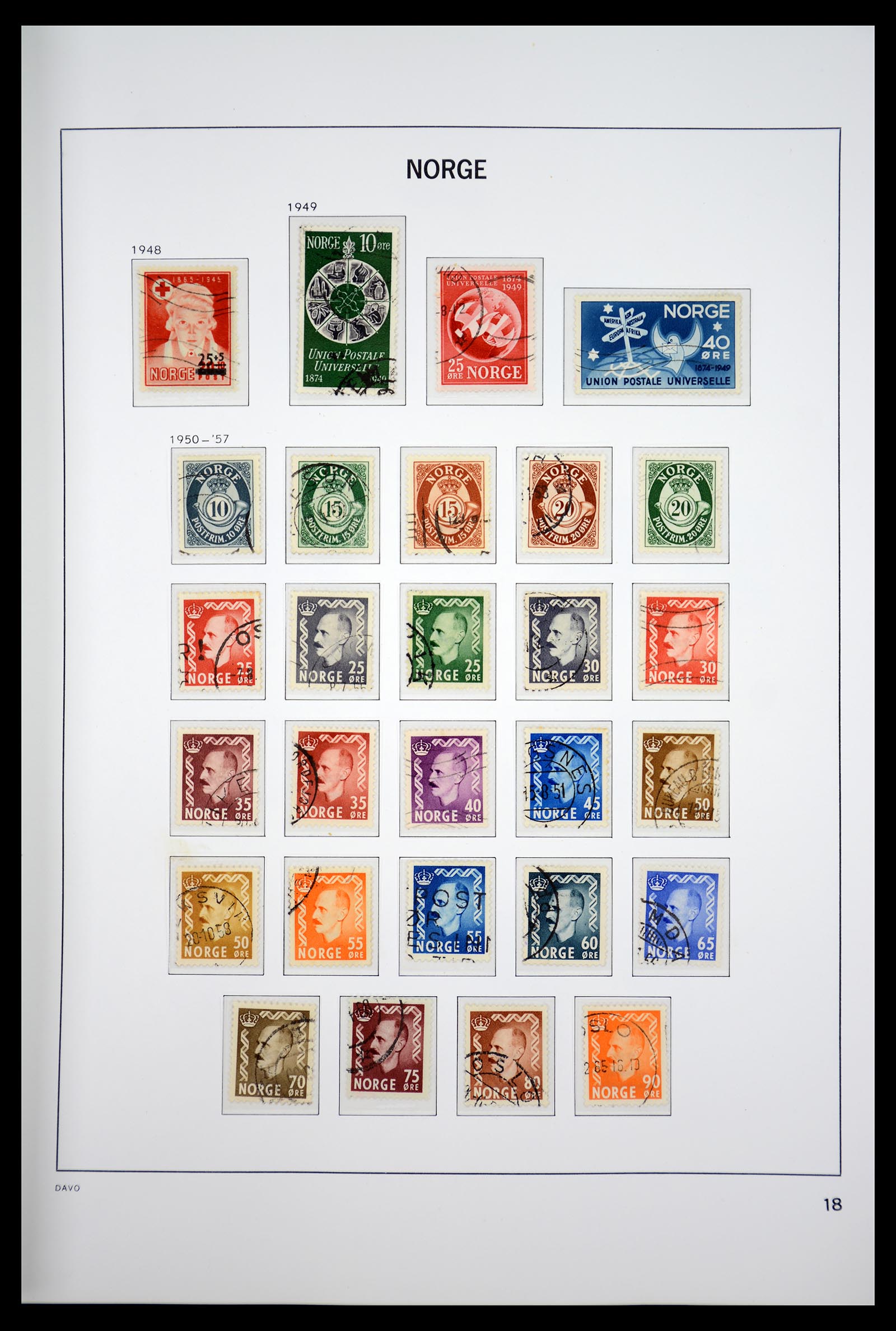 36691 022 - Postzegelverzameling 36691 Norway 1855-2007.