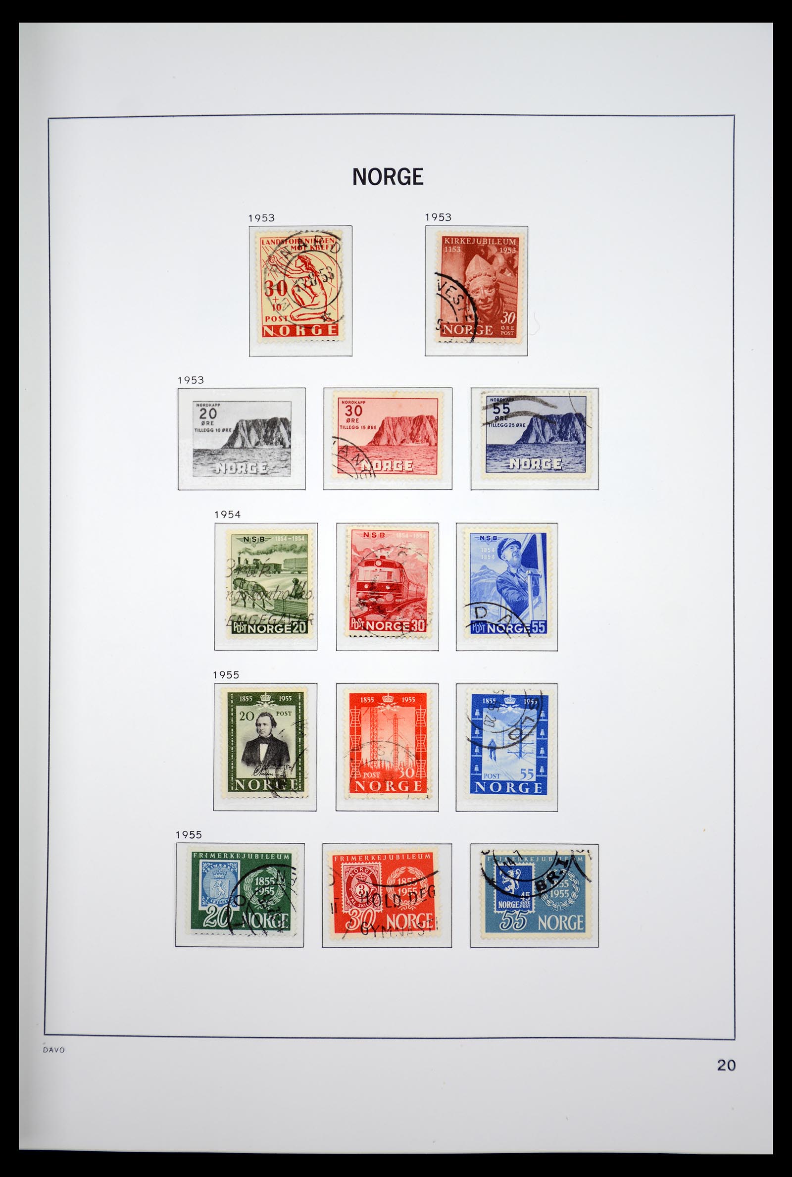 36691 024 - Postzegelverzameling 36691 Norway 1855-2007.
