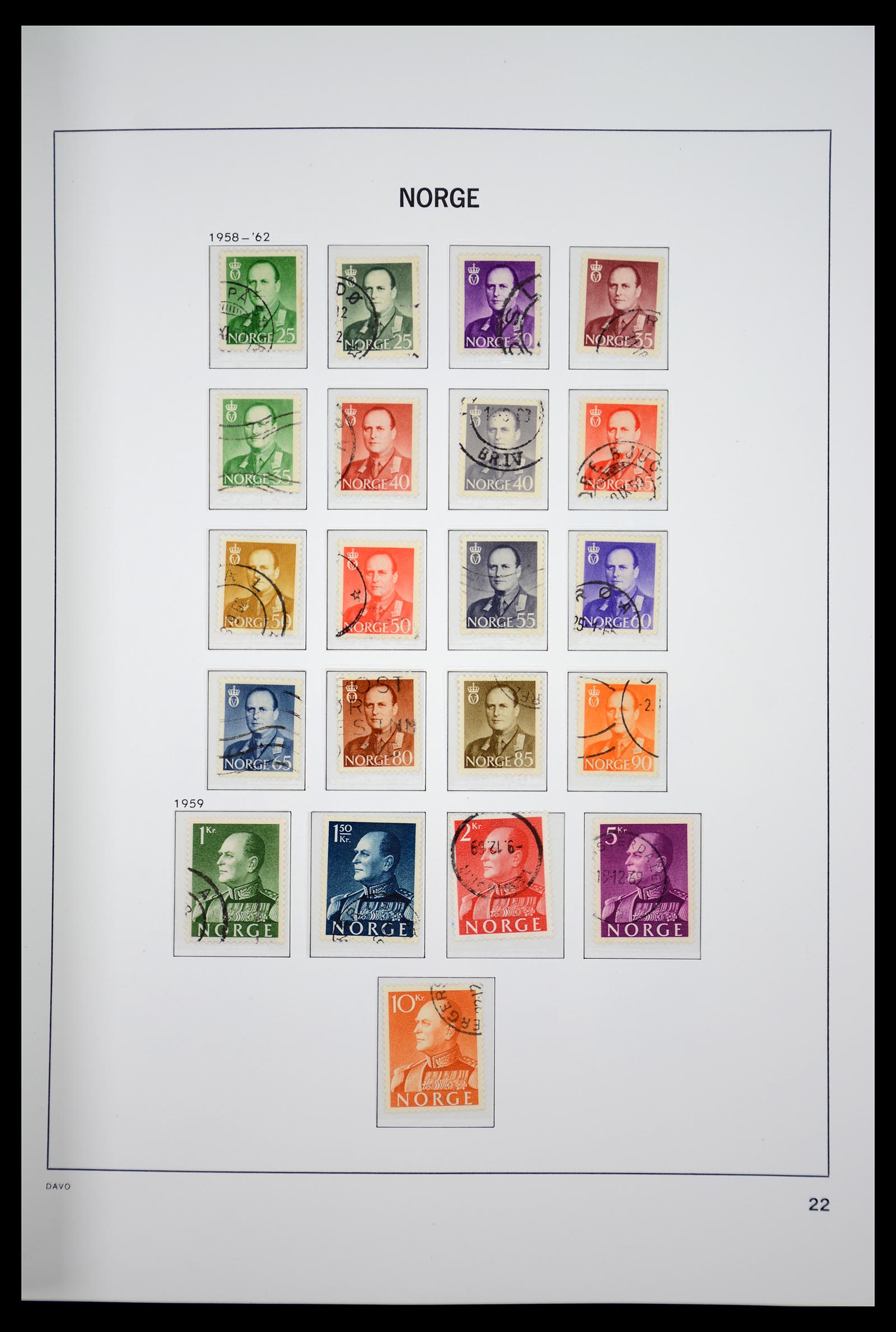 36691 026 - Postzegelverzameling 36691 Norway 1855-2007.