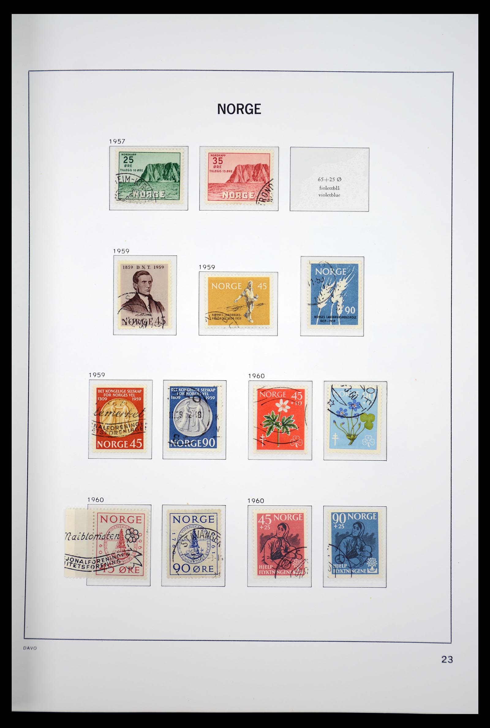 36691 027 - Postzegelverzameling 36691 Norway 1855-2007.