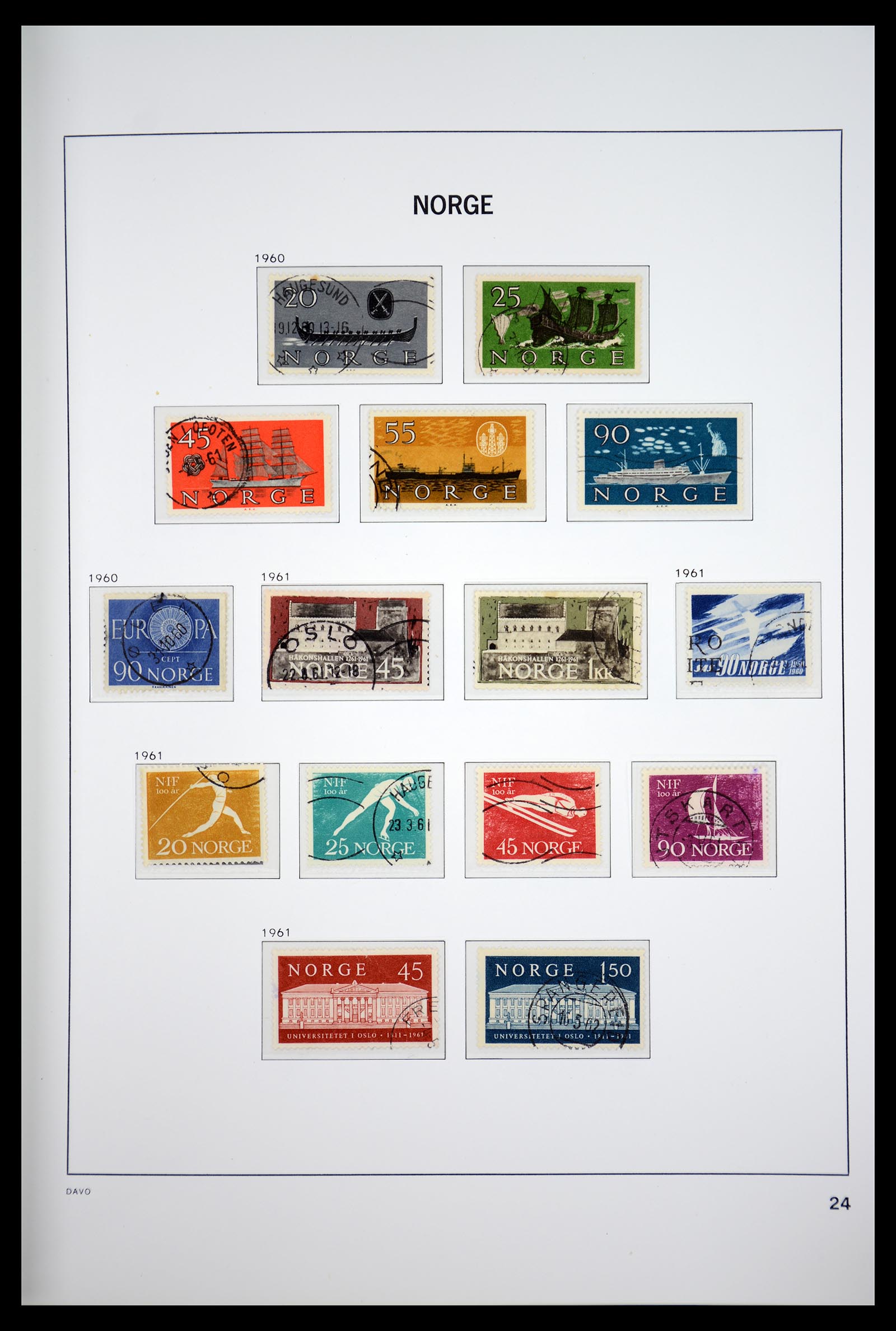 36691 028 - Postzegelverzameling 36691 Norway 1855-2007.