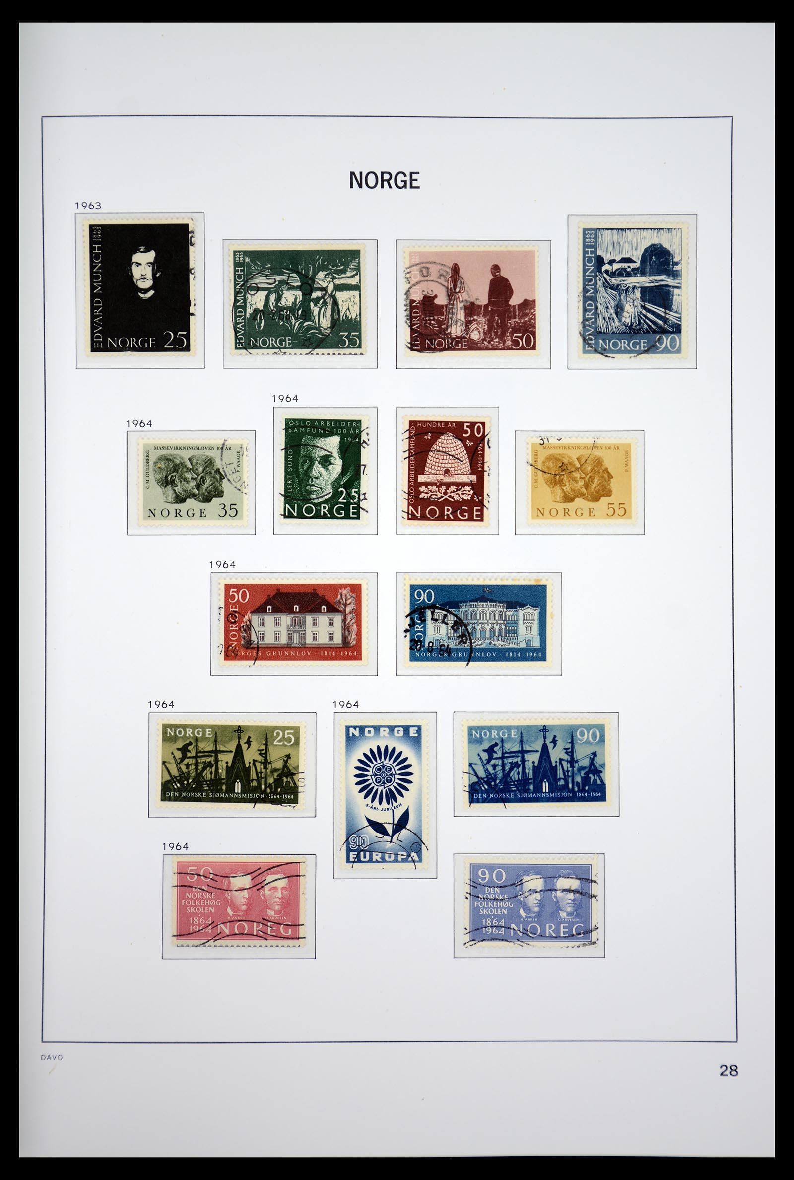 36691 033 - Postzegelverzameling 36691 Norway 1855-2007.