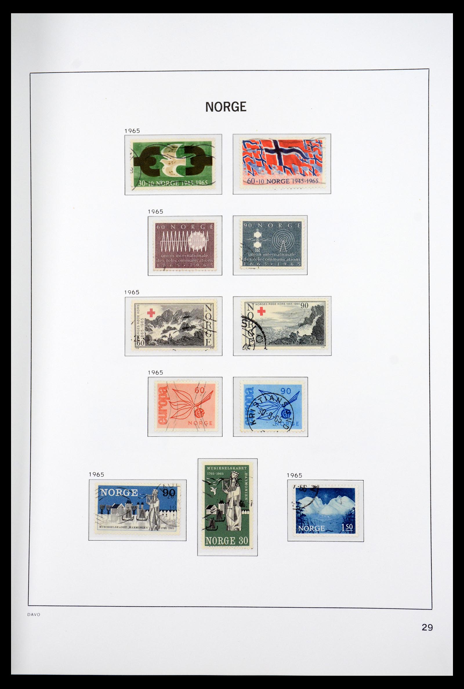 36691 034 - Postzegelverzameling 36691 Norway 1855-2007.
