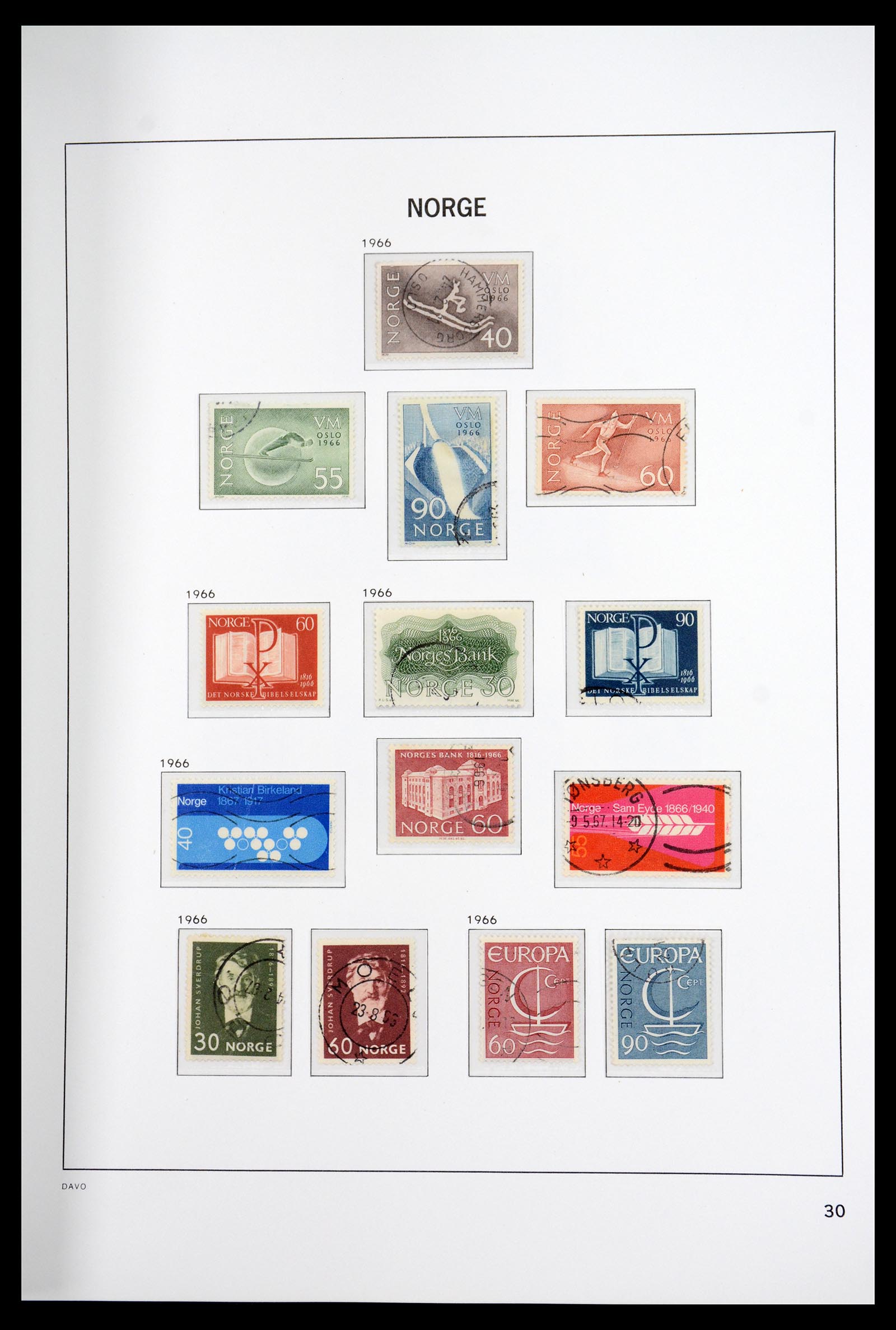 36691 035 - Postzegelverzameling 36691 Norway 1855-2007.