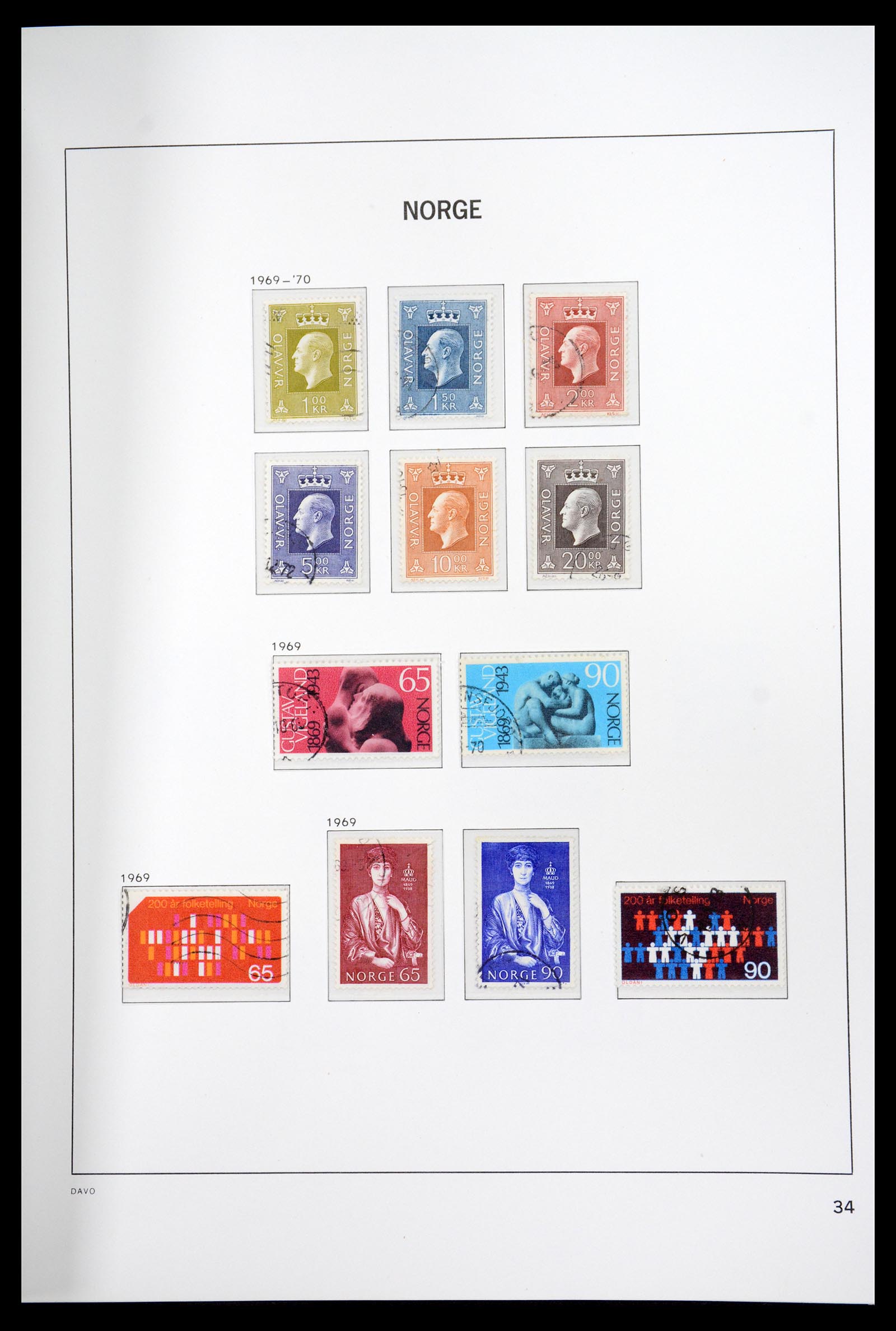 36691 039 - Postzegelverzameling 36691 Norway 1855-2007.