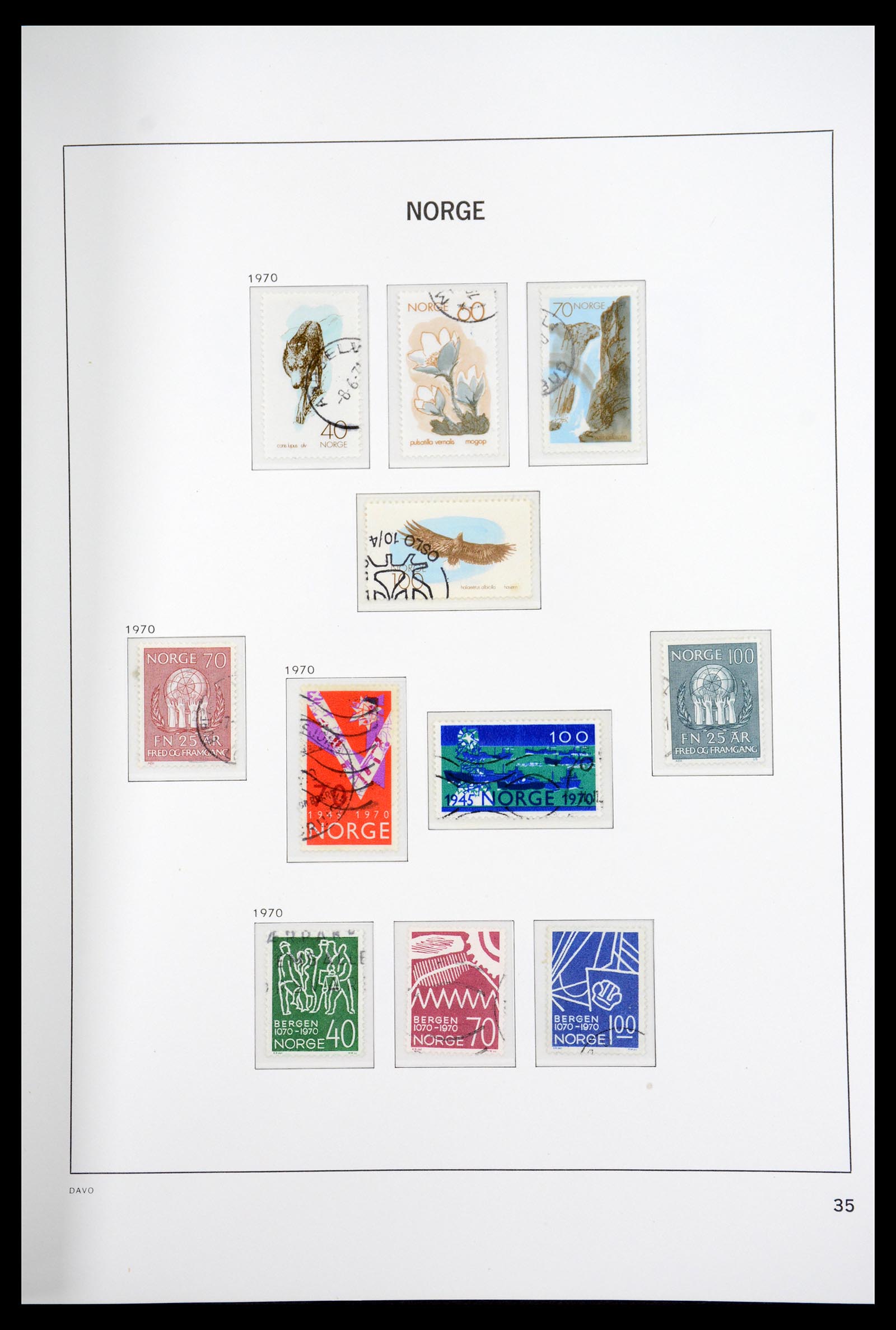36691 040 - Postzegelverzameling 36691 Norway 1855-2007.