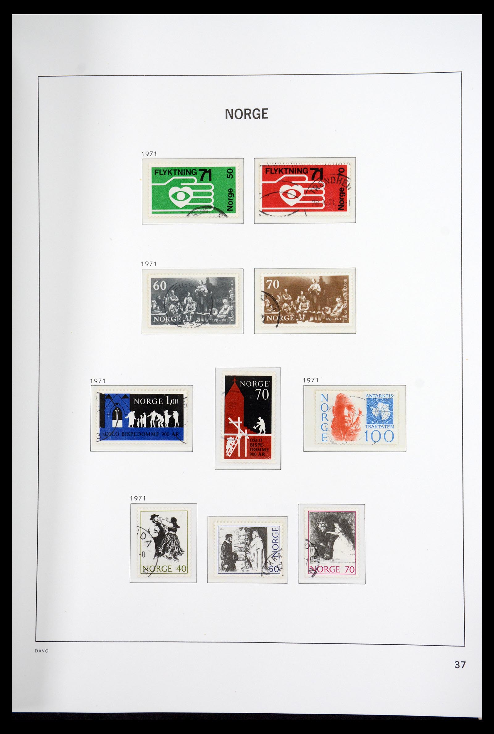 36691 042 - Postzegelverzameling 36691 Norway 1855-2007.