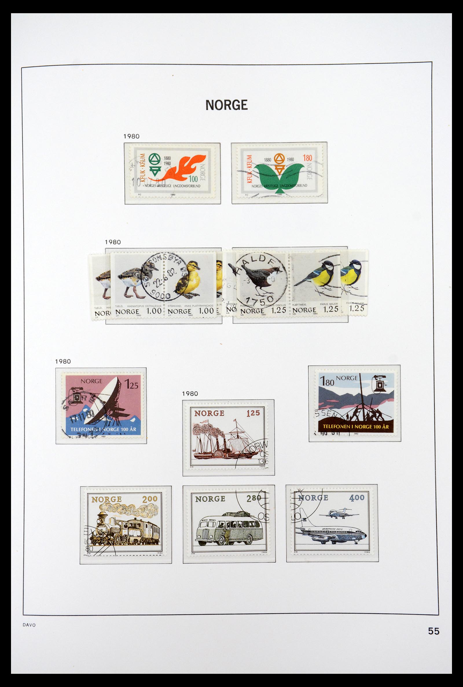 36691 060 - Postzegelverzameling 36691 Norway 1855-2007.