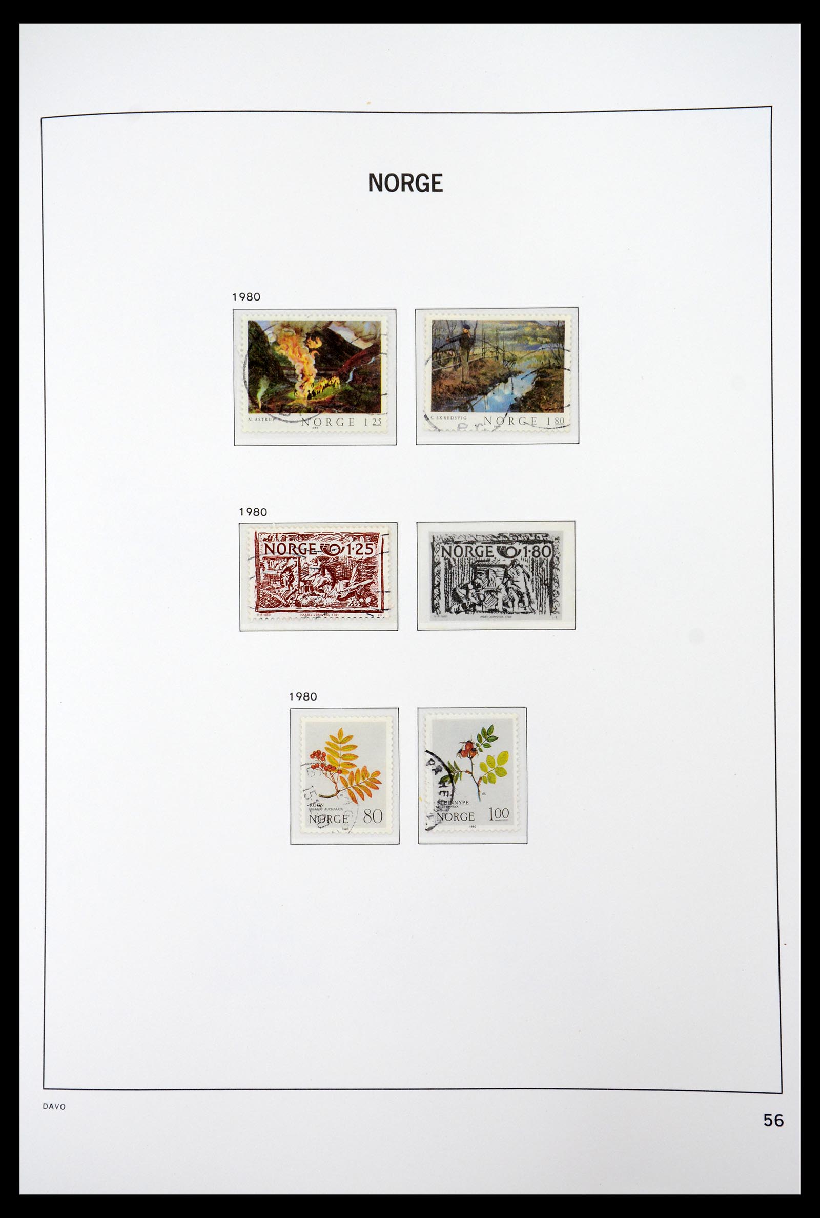 36691 061 - Postzegelverzameling 36691 Norway 1855-2007.