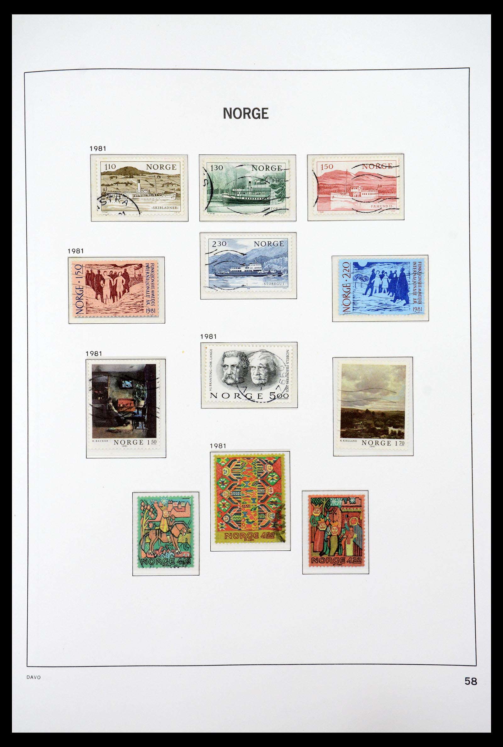 36691 063 - Postzegelverzameling 36691 Norway 1855-2007.