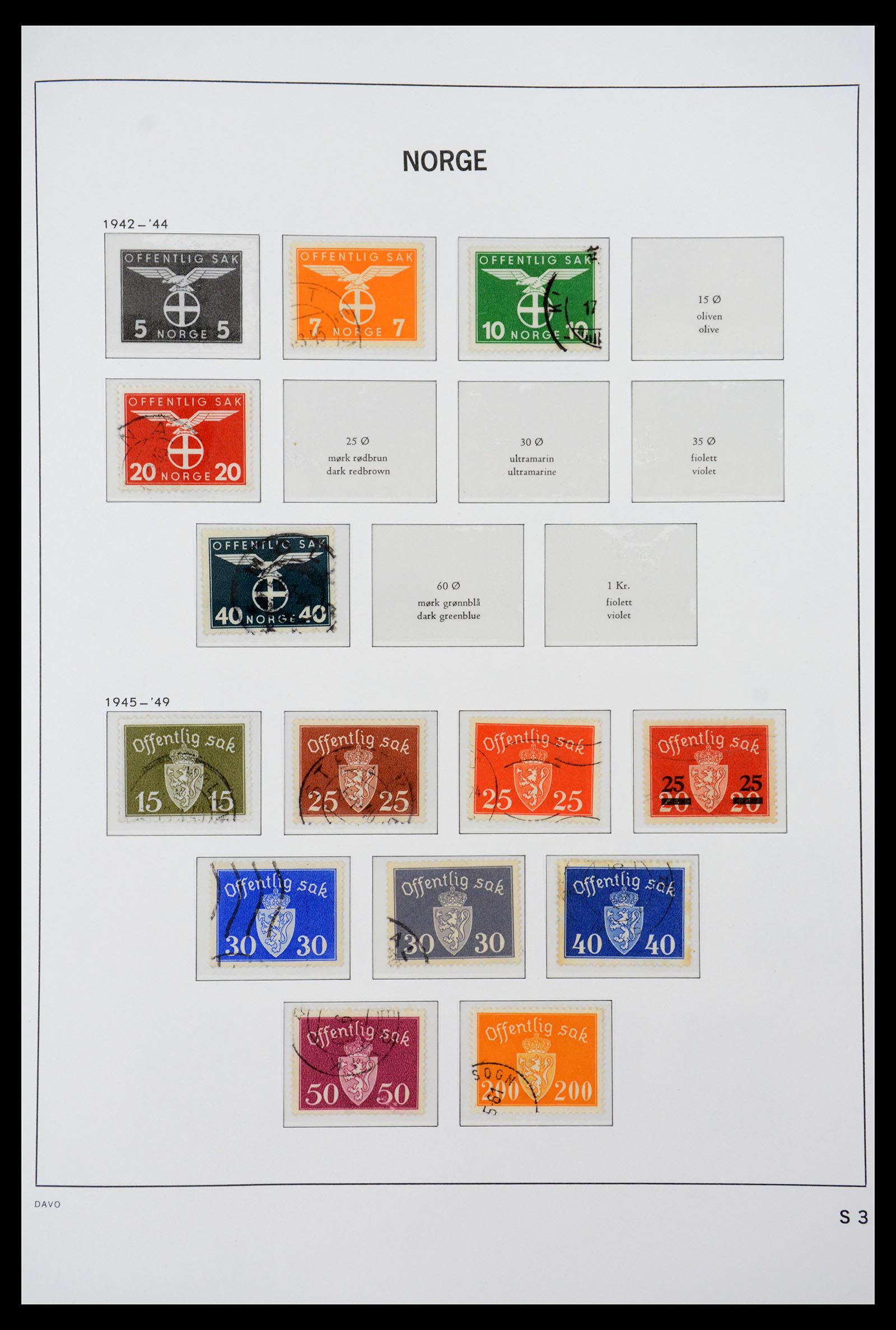 36691 070 - Postzegelverzameling 36691 Norway 1855-2007.