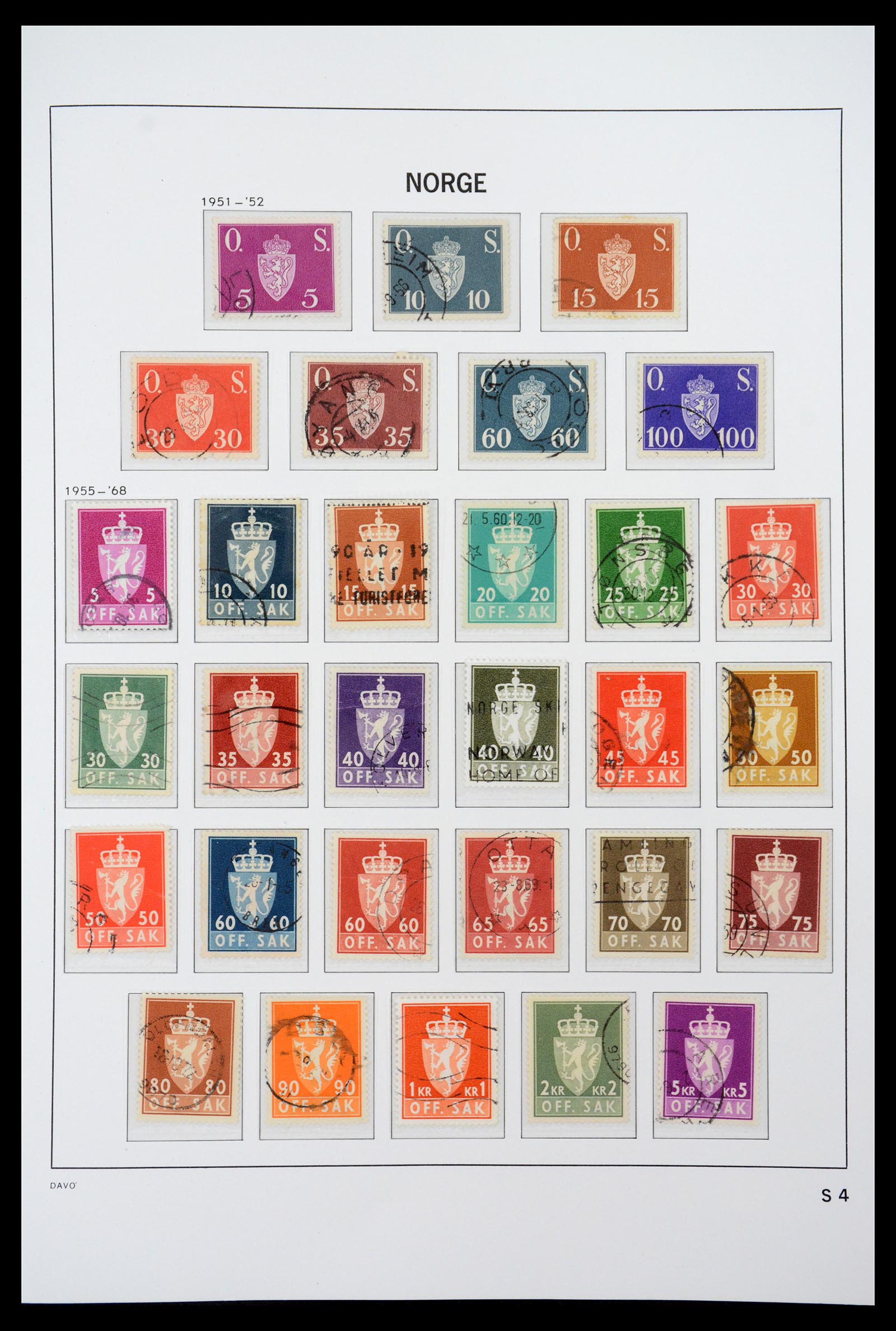 36691 071 - Postzegelverzameling 36691 Norway 1855-2007.