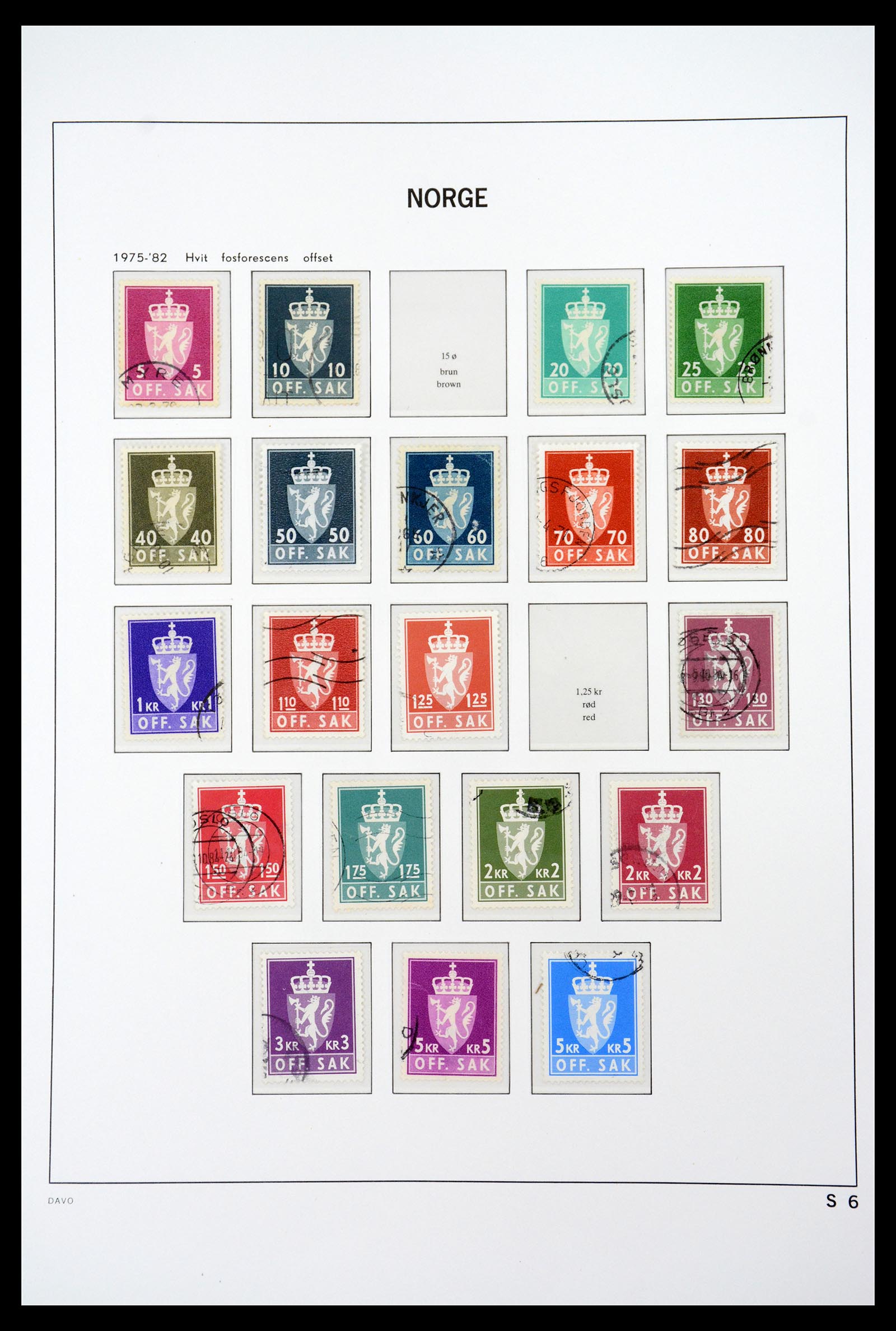 36691 073 - Postzegelverzameling 36691 Norway 1855-2007.