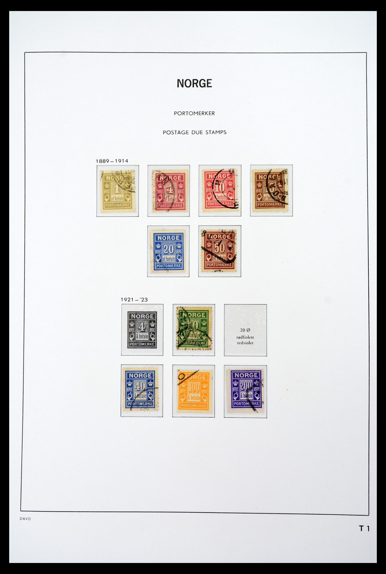 36691 074 - Postzegelverzameling 36691 Norway 1855-2007.
