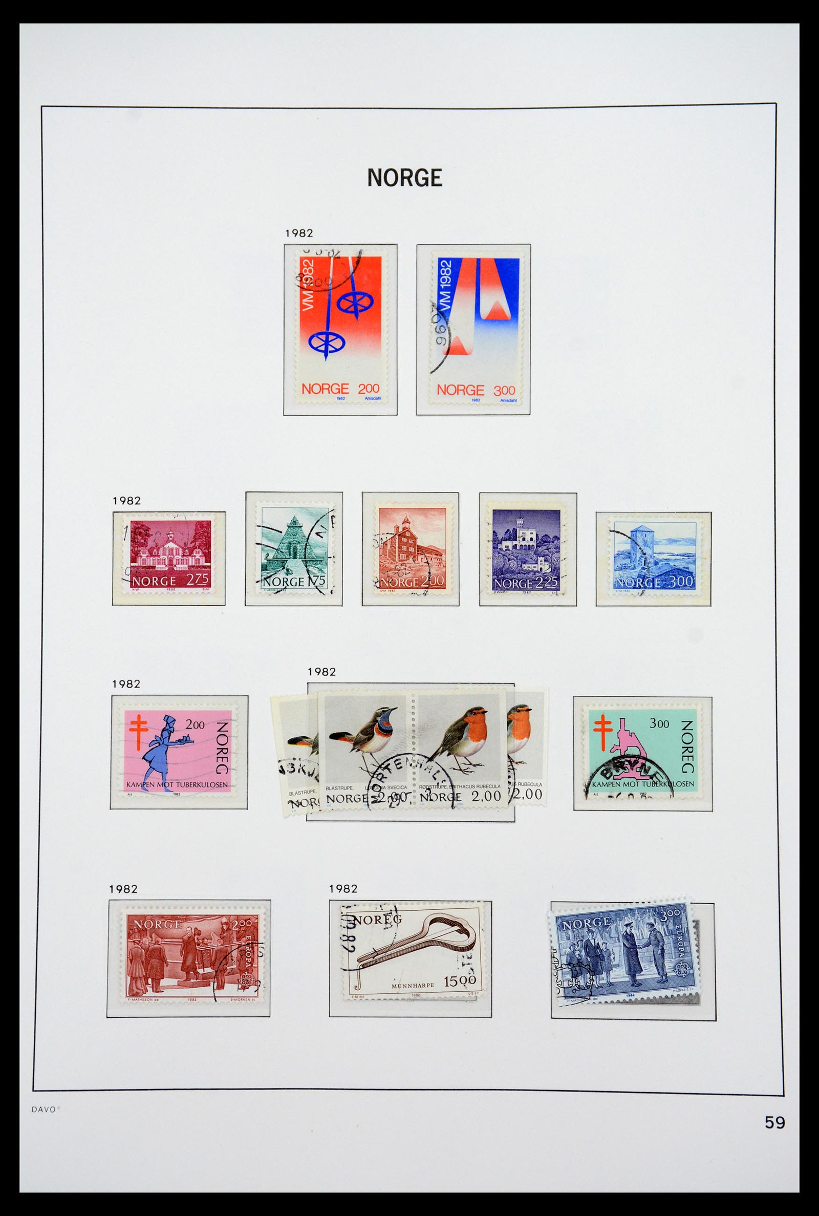 36691 075 - Postzegelverzameling 36691 Norway 1855-2007.