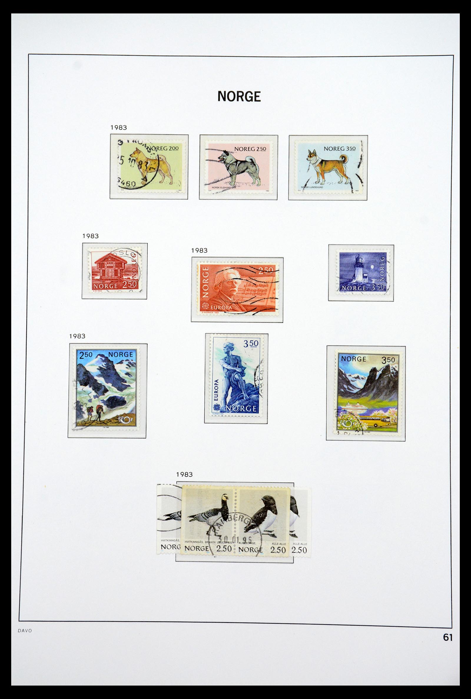 36691 077 - Postzegelverzameling 36691 Norway 1855-2007.