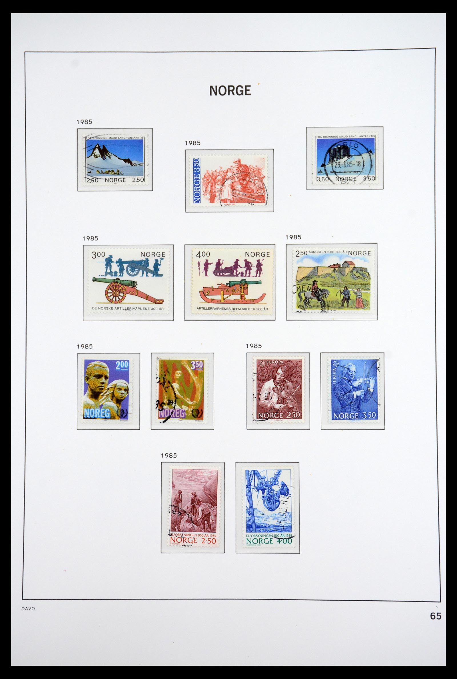 36691 081 - Postzegelverzameling 36691 Norway 1855-2007.