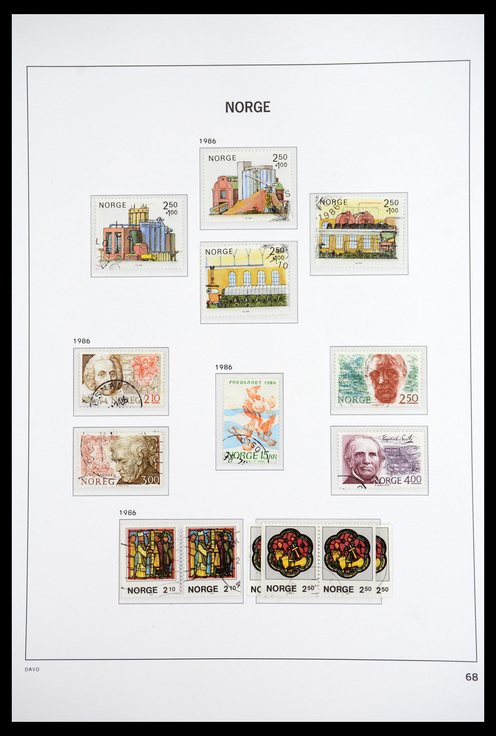 36691 084 - Postzegelverzameling 36691 Norway 1855-2007.