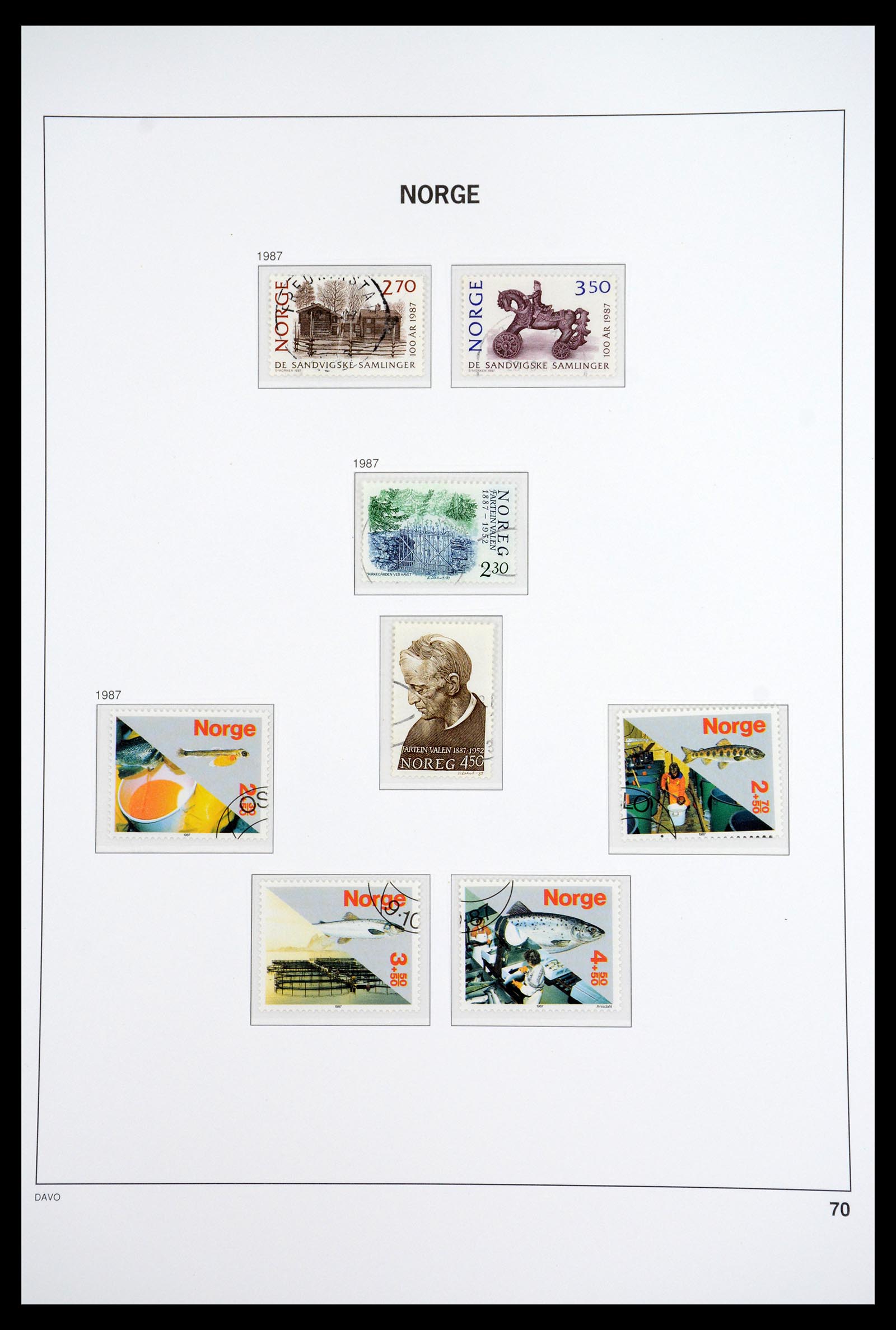36691 086 - Postzegelverzameling 36691 Norway 1855-2007.