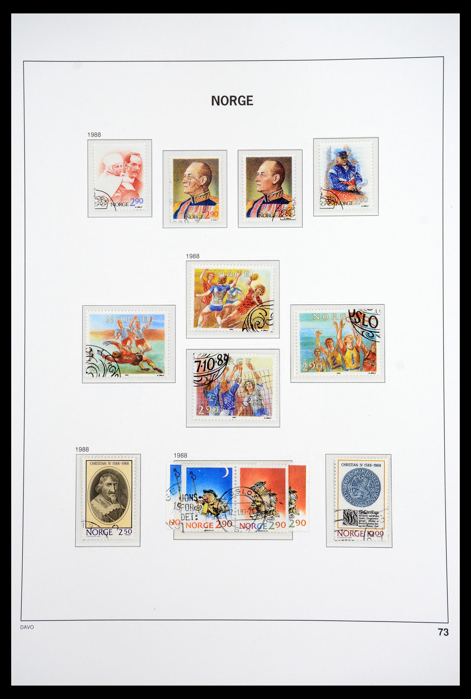 36691 089 - Postzegelverzameling 36691 Norway 1855-2007.
