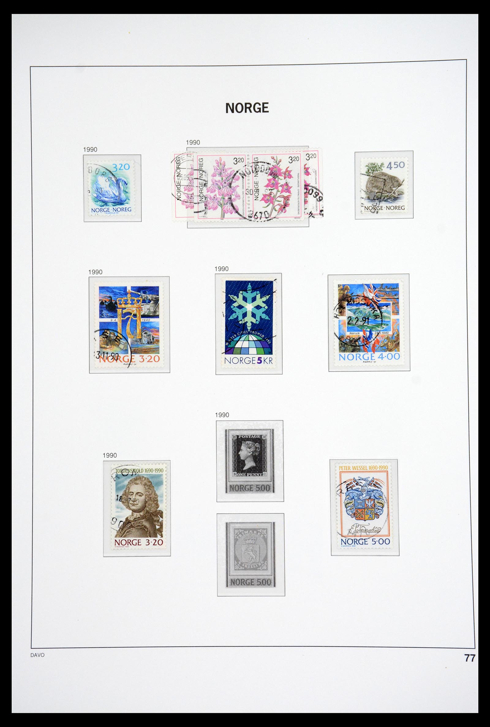 36691 093 - Postzegelverzameling 36691 Norway 1855-2007.