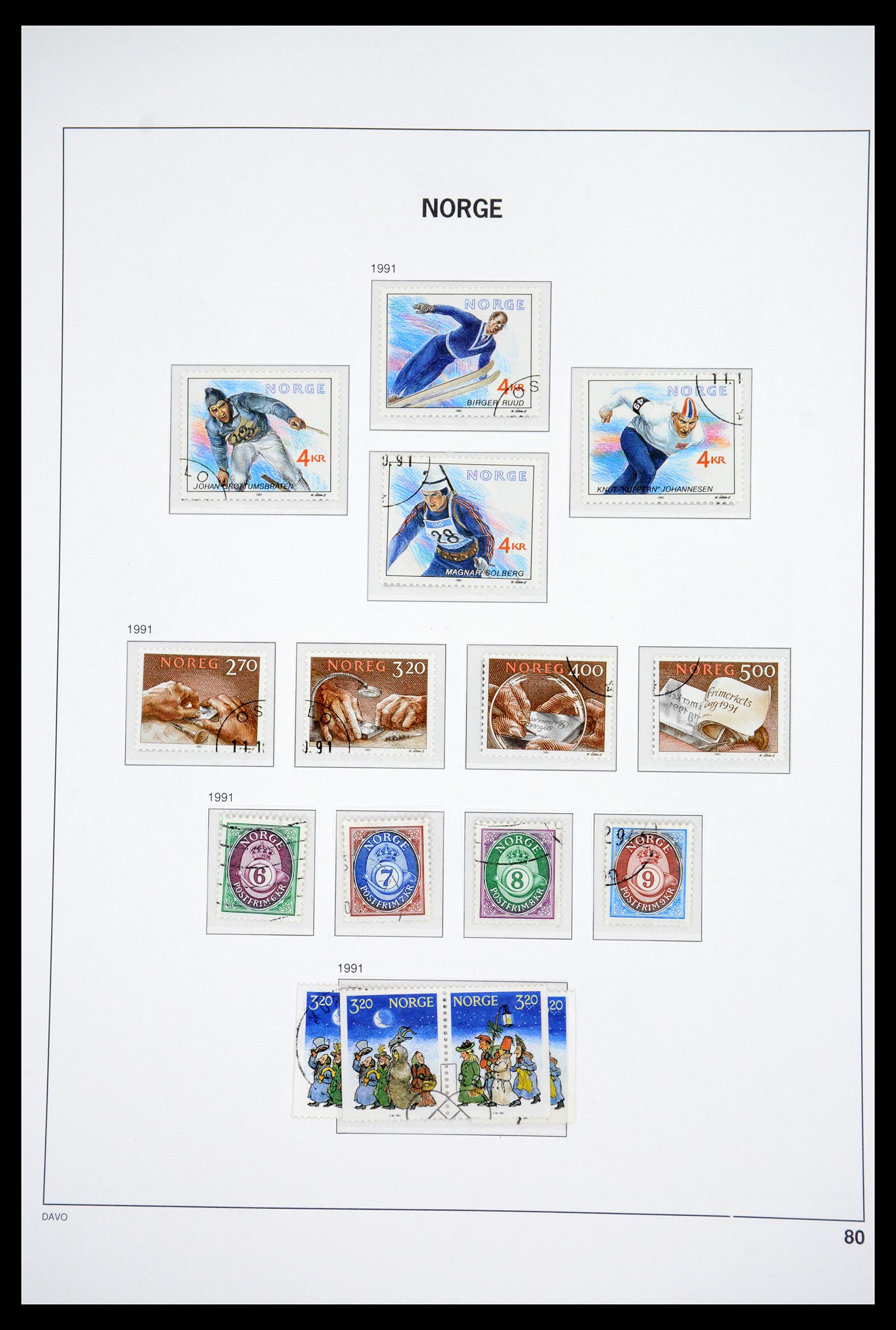 36691 096 - Postzegelverzameling 36691 Norway 1855-2007.