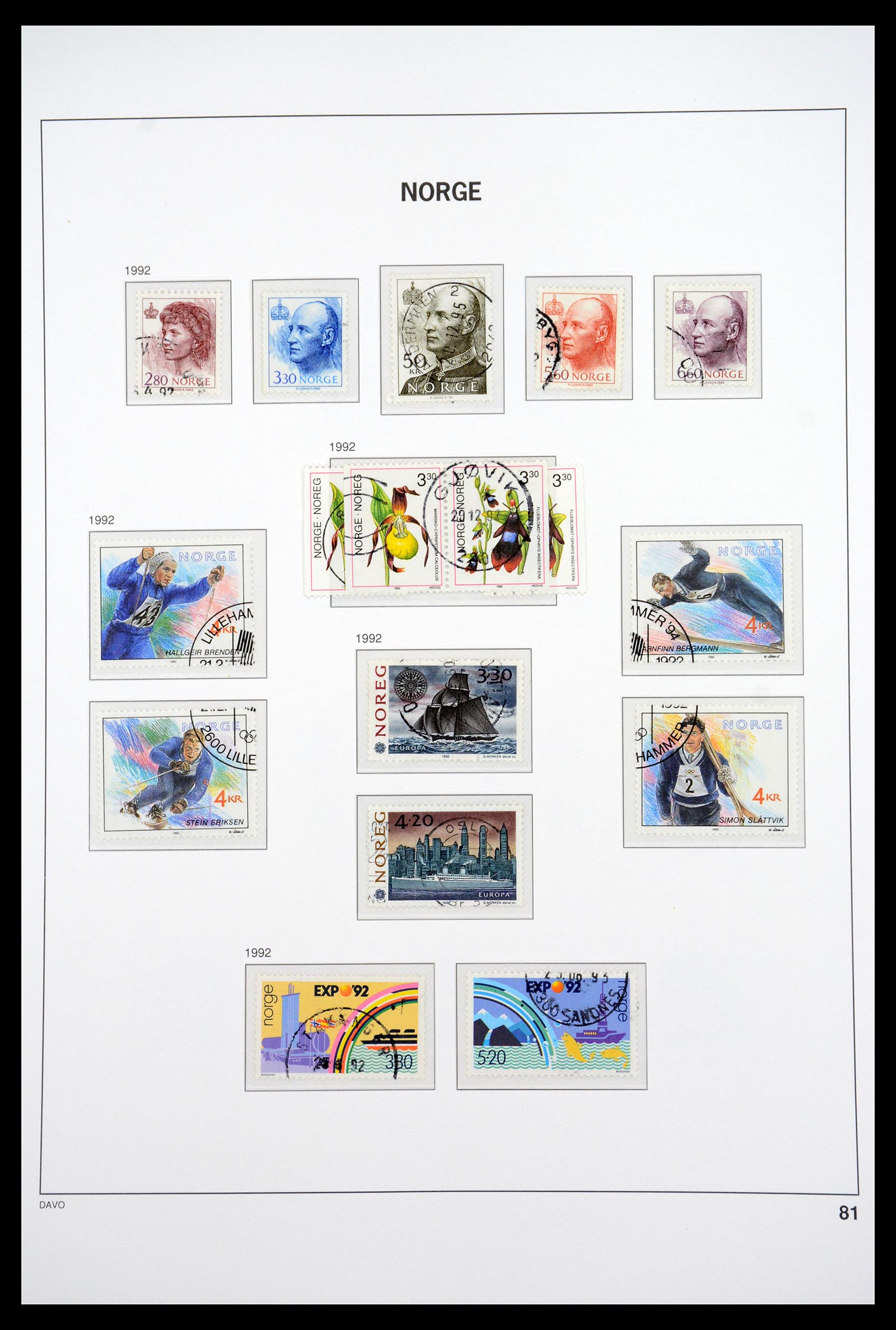 36691 097 - Postzegelverzameling 36691 Norway 1855-2007.