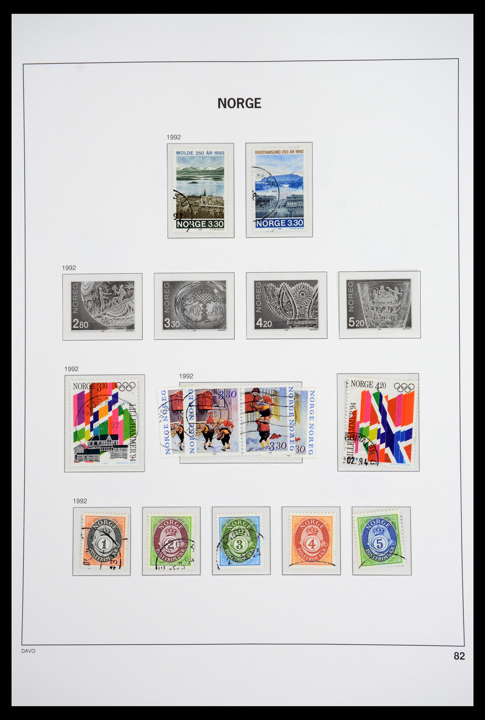 36691 098 - Postzegelverzameling 36691 Norway 1855-2007.