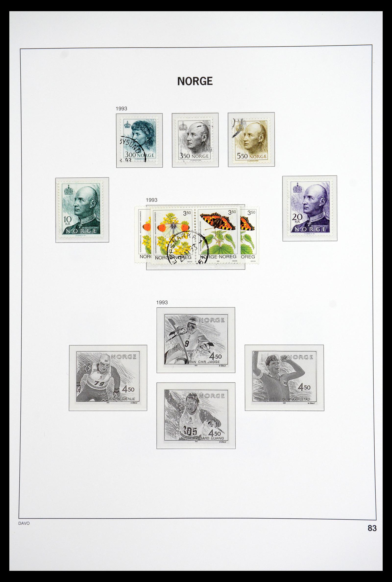 36691 099 - Postzegelverzameling 36691 Norway 1855-2007.
