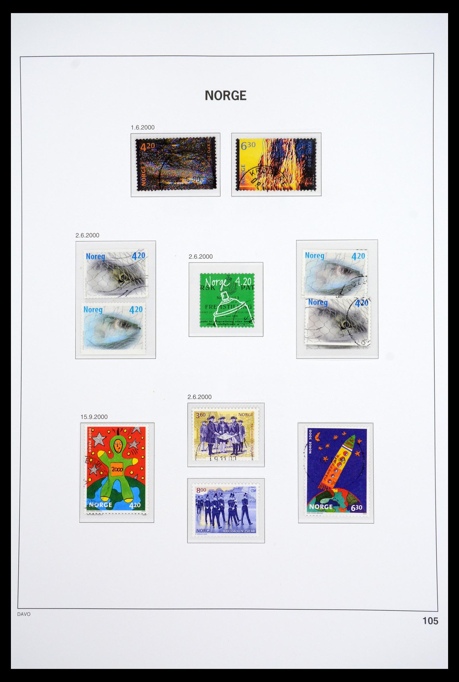36691 121 - Postzegelverzameling 36691 Norway 1855-2007.