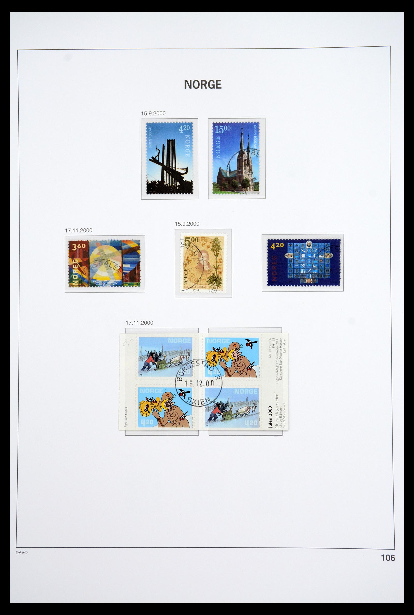 36691 122 - Postzegelverzameling 36691 Norway 1855-2007.