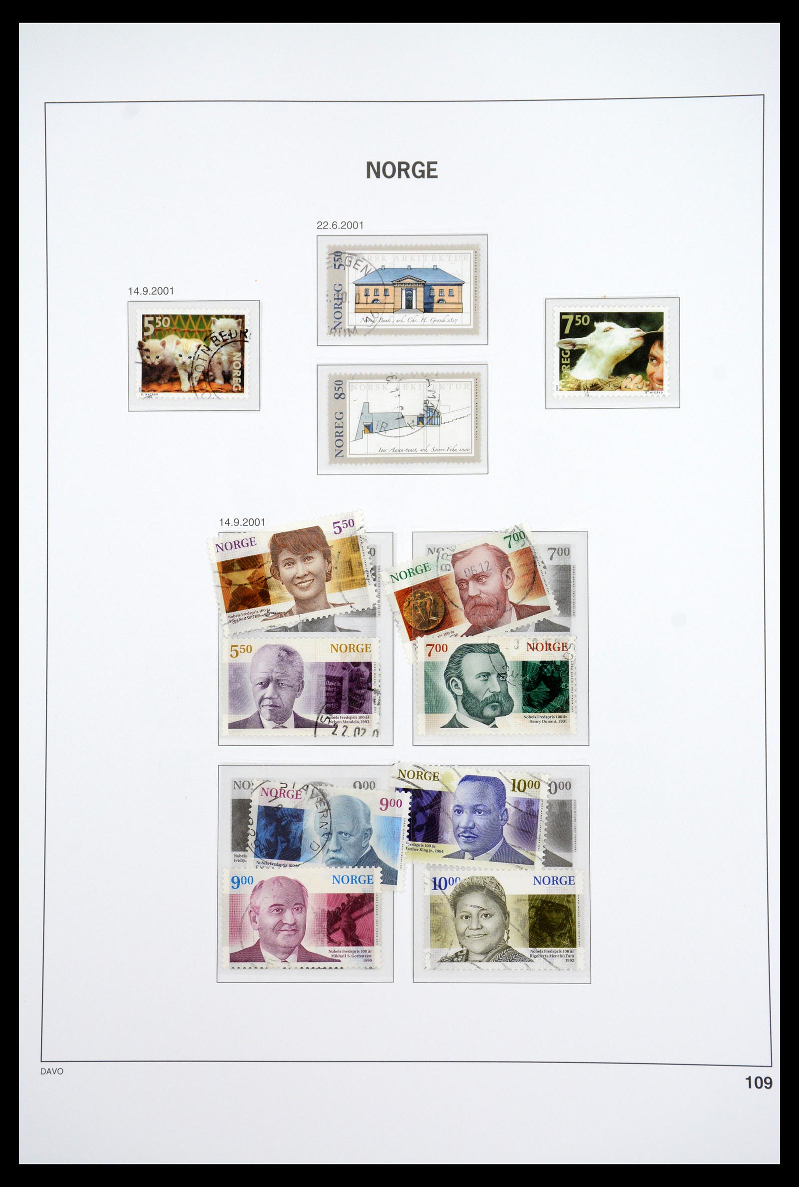 36691 125 - Postzegelverzameling 36691 Norway 1855-2007.