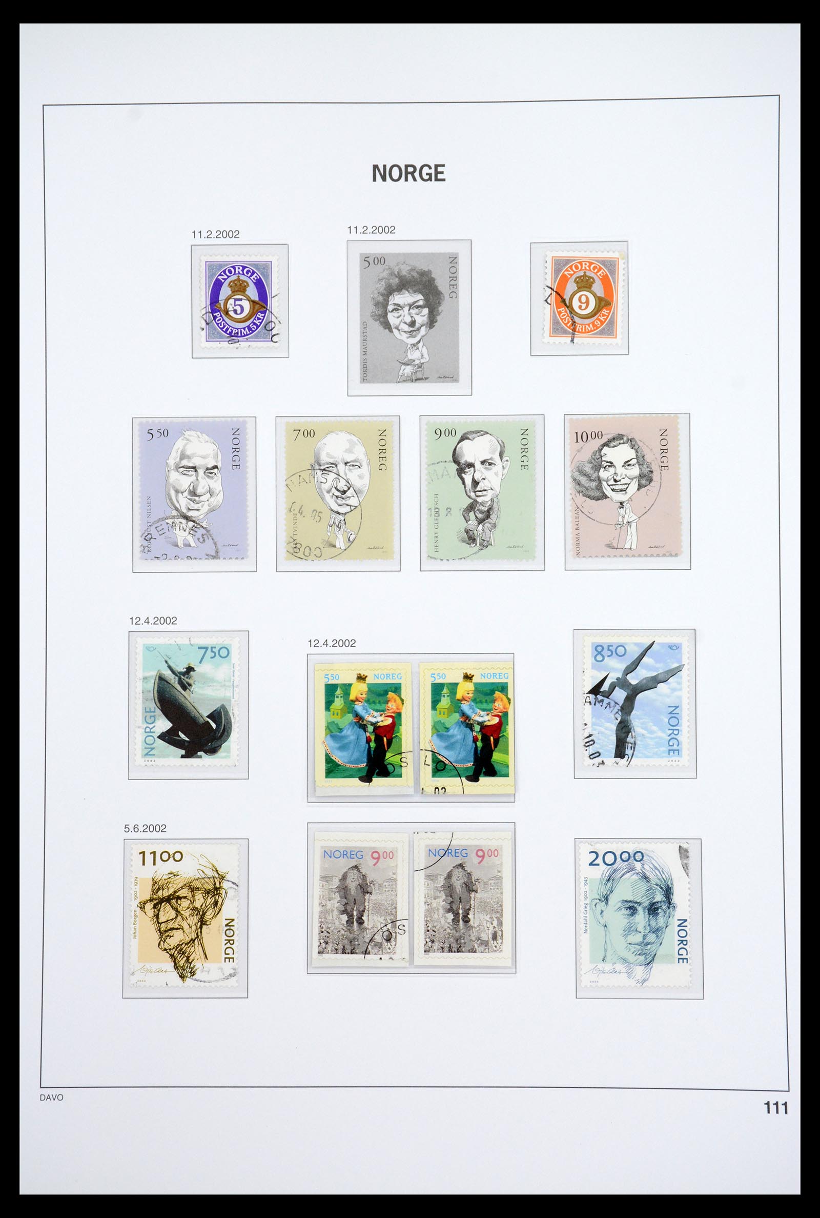 36691 127 - Postzegelverzameling 36691 Norway 1855-2007.