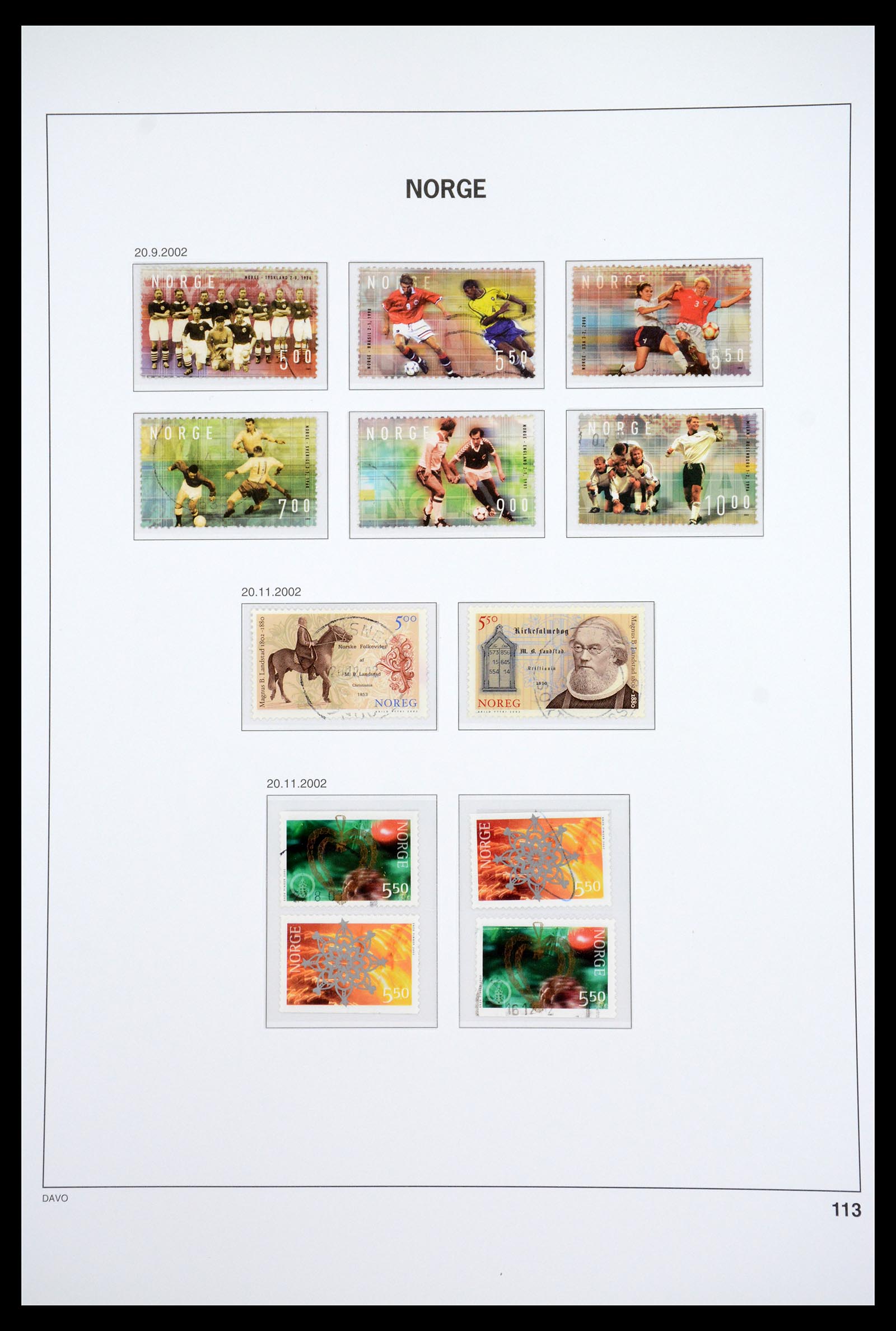 36691 129 - Postzegelverzameling 36691 Norway 1855-2007.