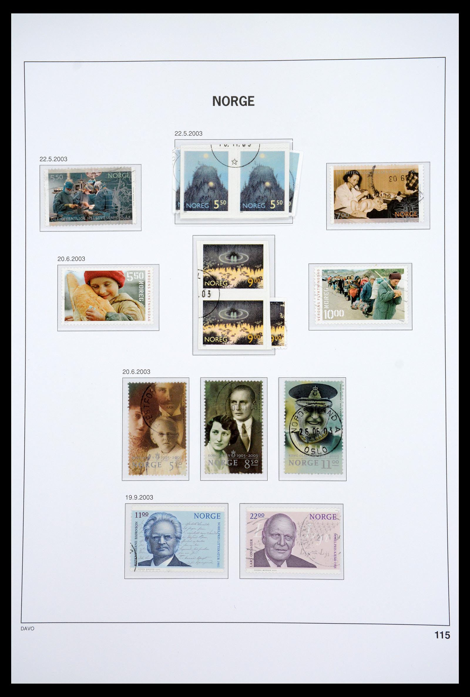 36691 131 - Postzegelverzameling 36691 Norway 1855-2007.