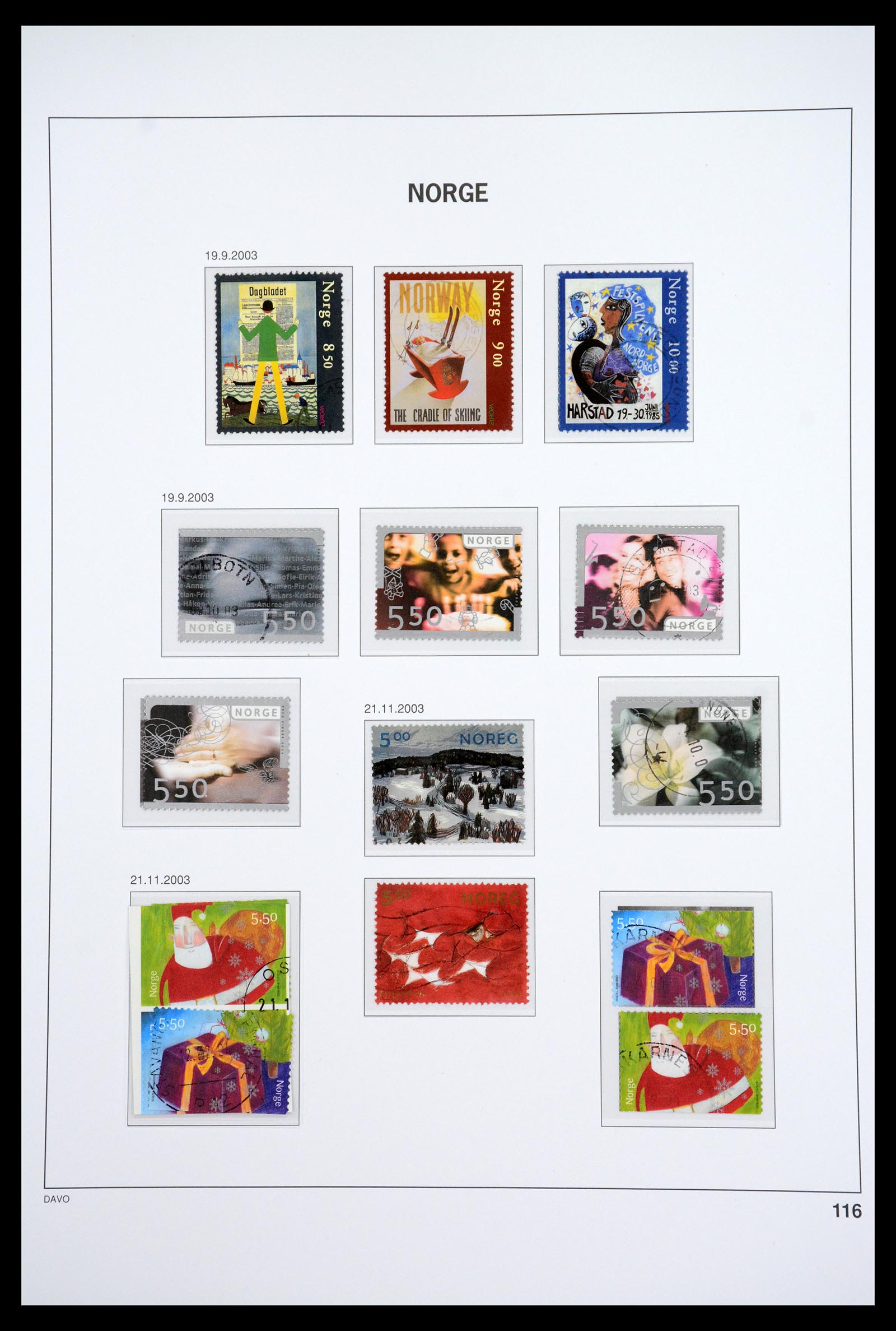 36691 132 - Postzegelverzameling 36691 Norway 1855-2007.